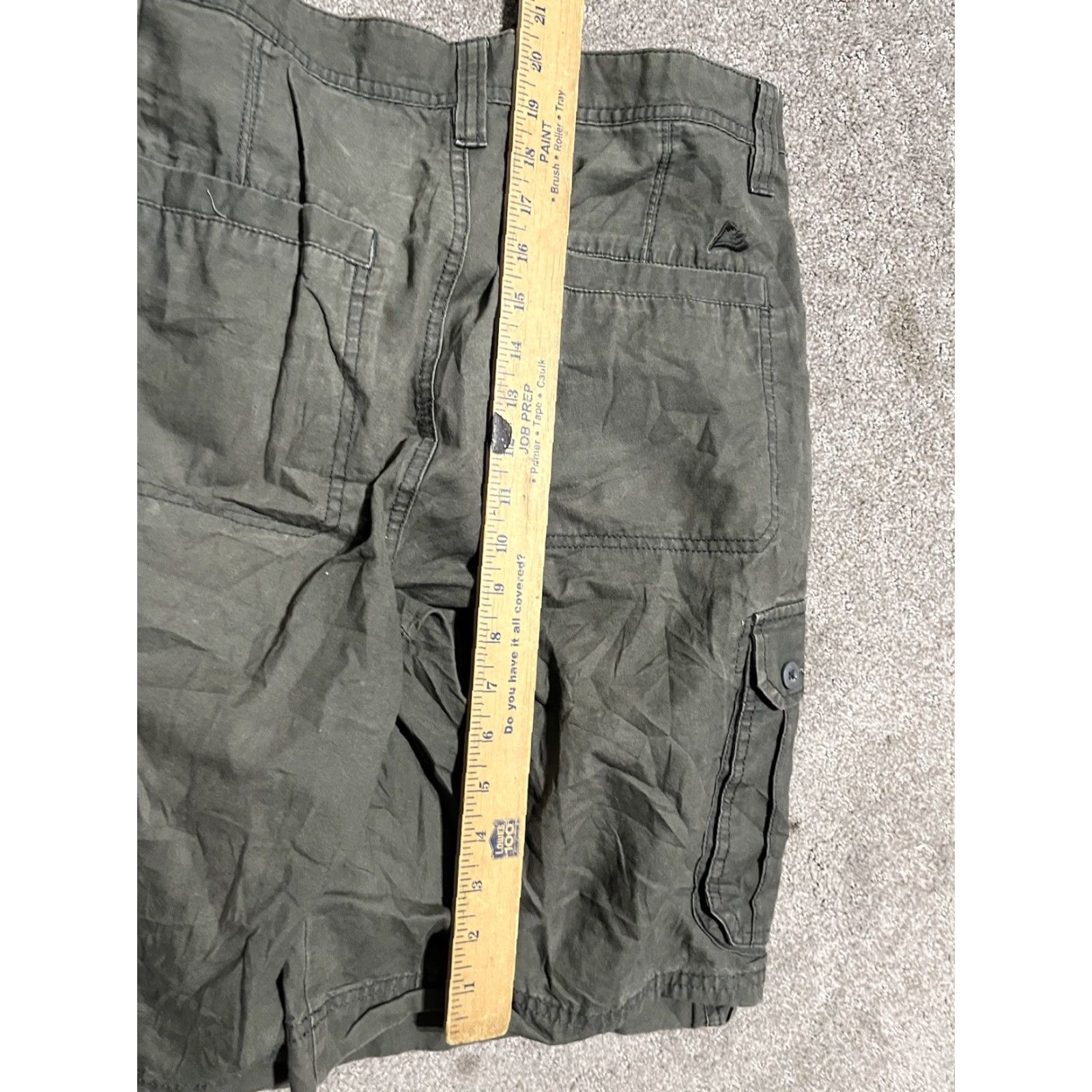 Vintage Alpine Design Shorts Men 34 Green Cargo Short Outdoor Hiking Camping Lightweight Breathable Pockets Nylon Polyester Regular Modern Size US 34 / EU 50 - 4 Thumbnail