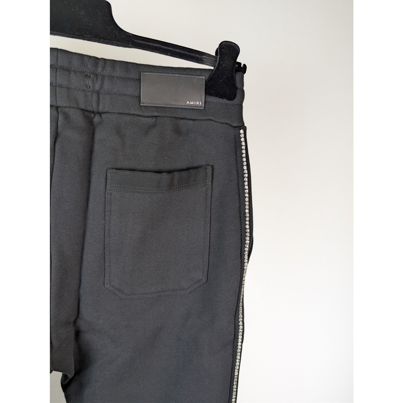 Amiri o1rshd1 Crystal Outline Cherub Sweatpants in Black Size US 32 / EU 48 - 14 Thumbnail