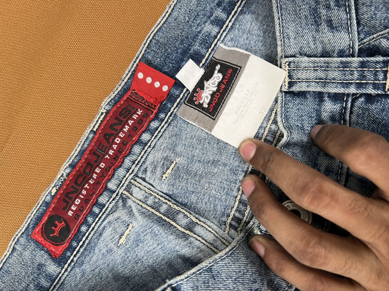 JNCO × Southpole × Vintage Stained vintage jnco cargo denim jort Size US 31 - 6 Thumbnail