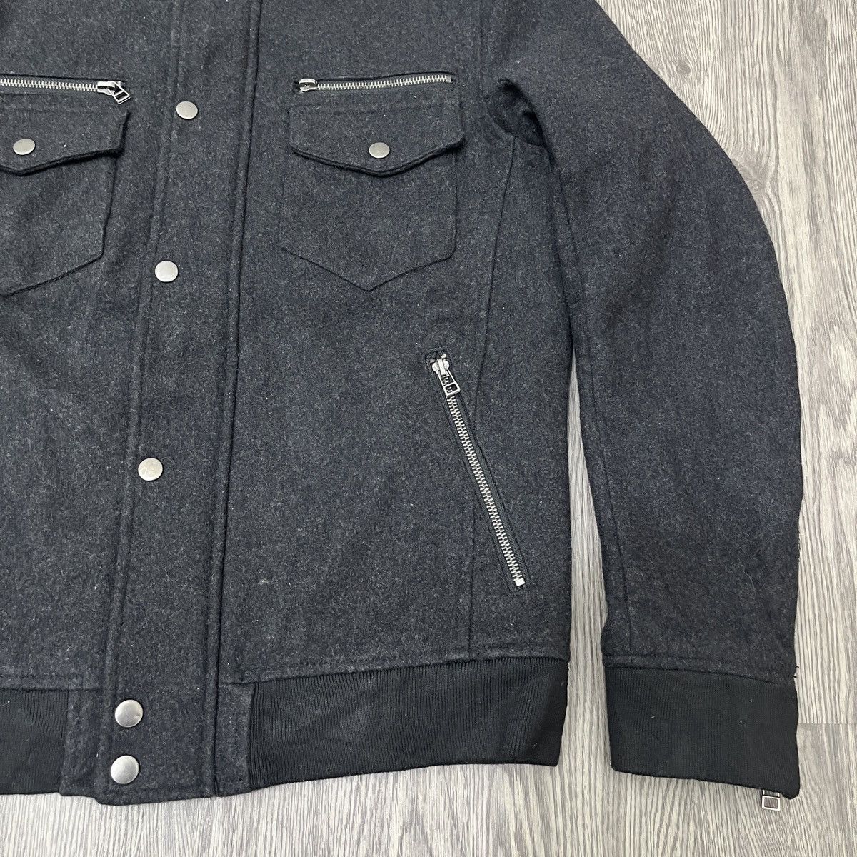 20471120 Semantic Design - 100% Wool Punk Jacket ifsix Lgb Size US L / EU 52-54 / 3 - 4 Thumbnail