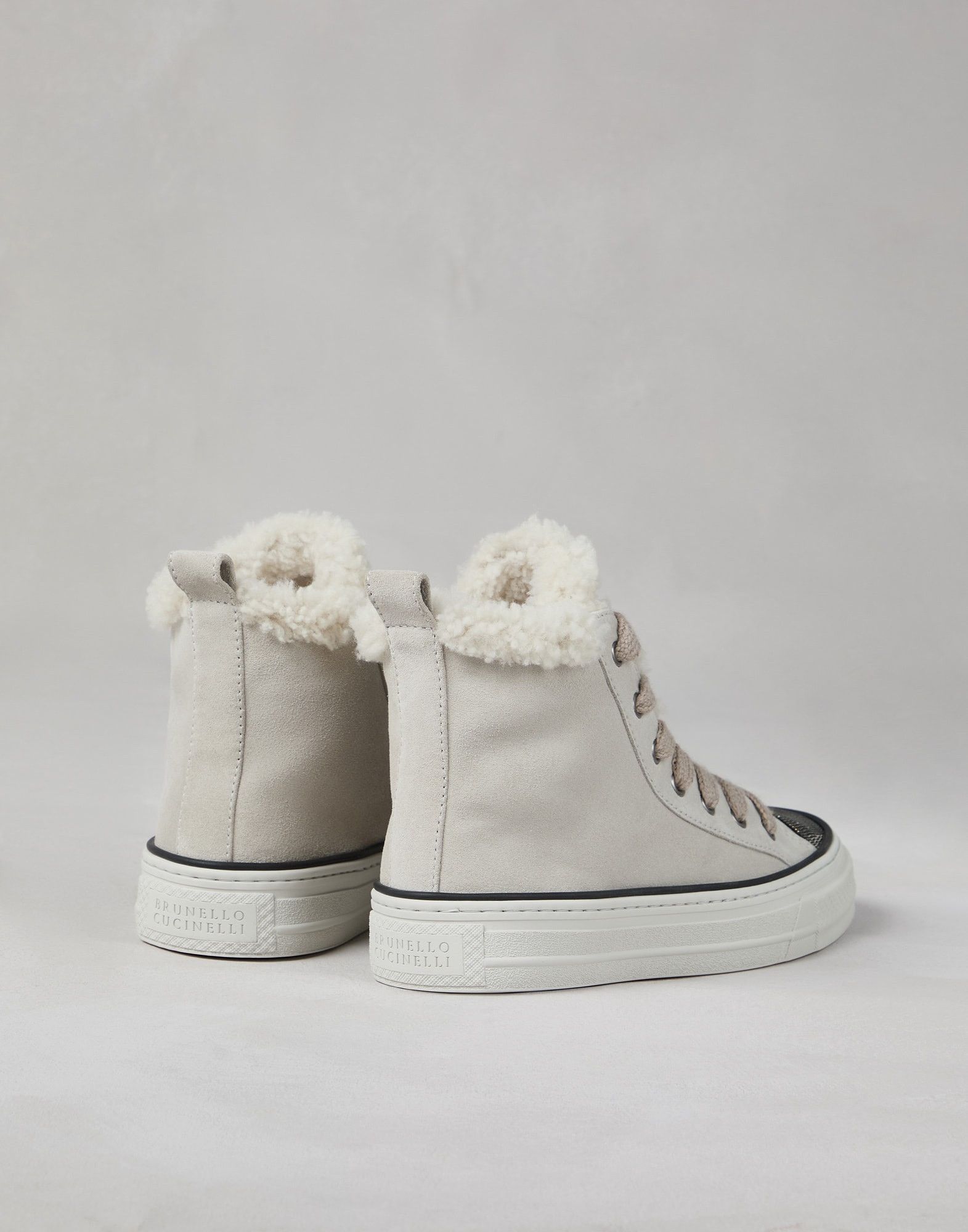 Brunello Cucinelli o1la1rc1a1025 Hi-Top Sneakers in White Size US 11 / IT 41 - 2 Thumbnail