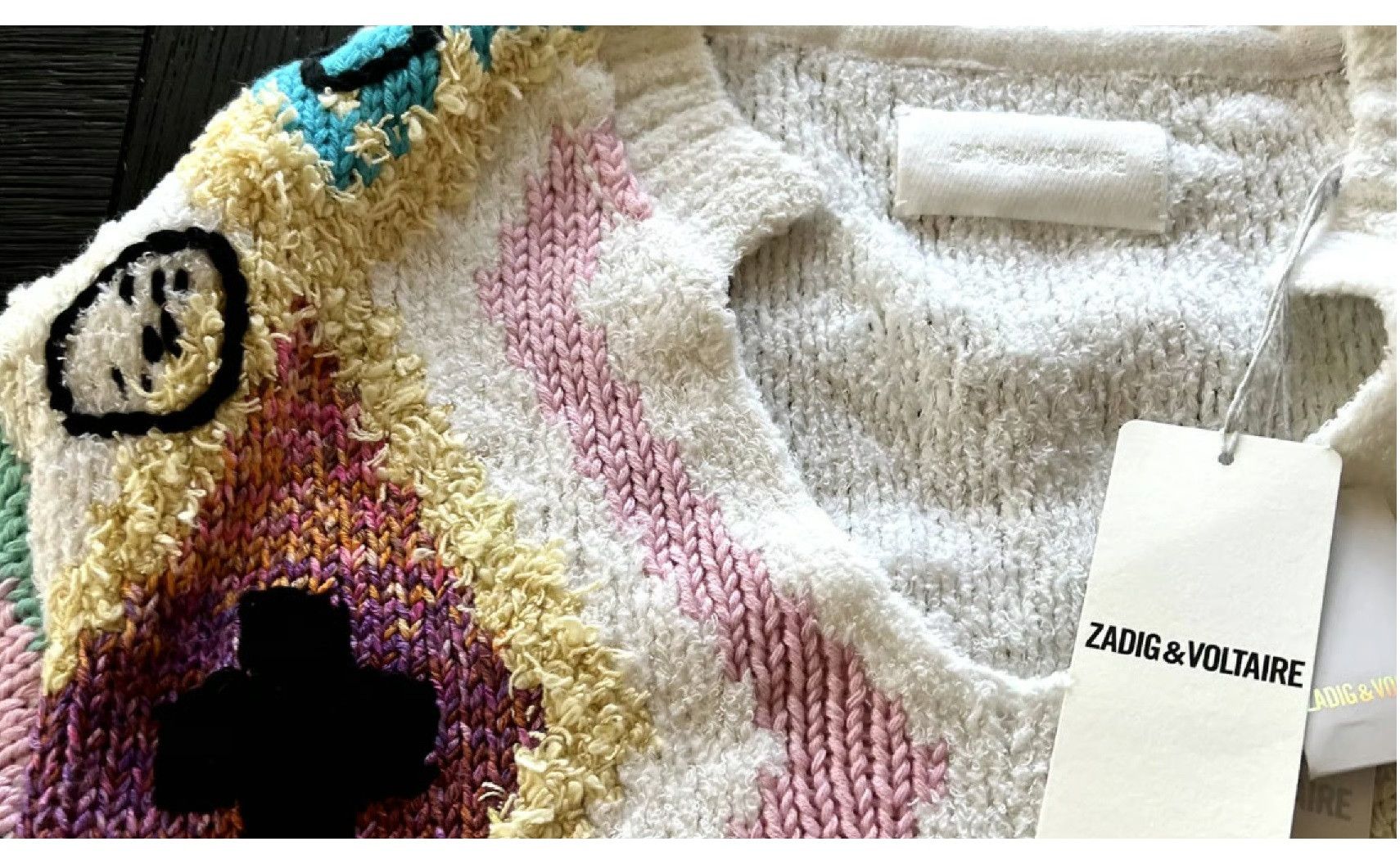 Zadig & Voltaire Sonny Kilim Carpet Intarsia Pullover Size XS / US 0-2 / IT 36-38 - 7 Thumbnail