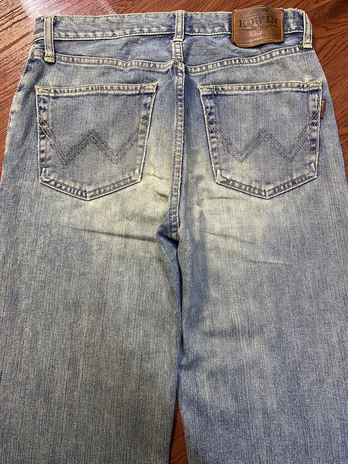 Other Vintage Edwin authentic entic Faded Wash Distressed Jeans Size US 29 - 4 Thumbnail