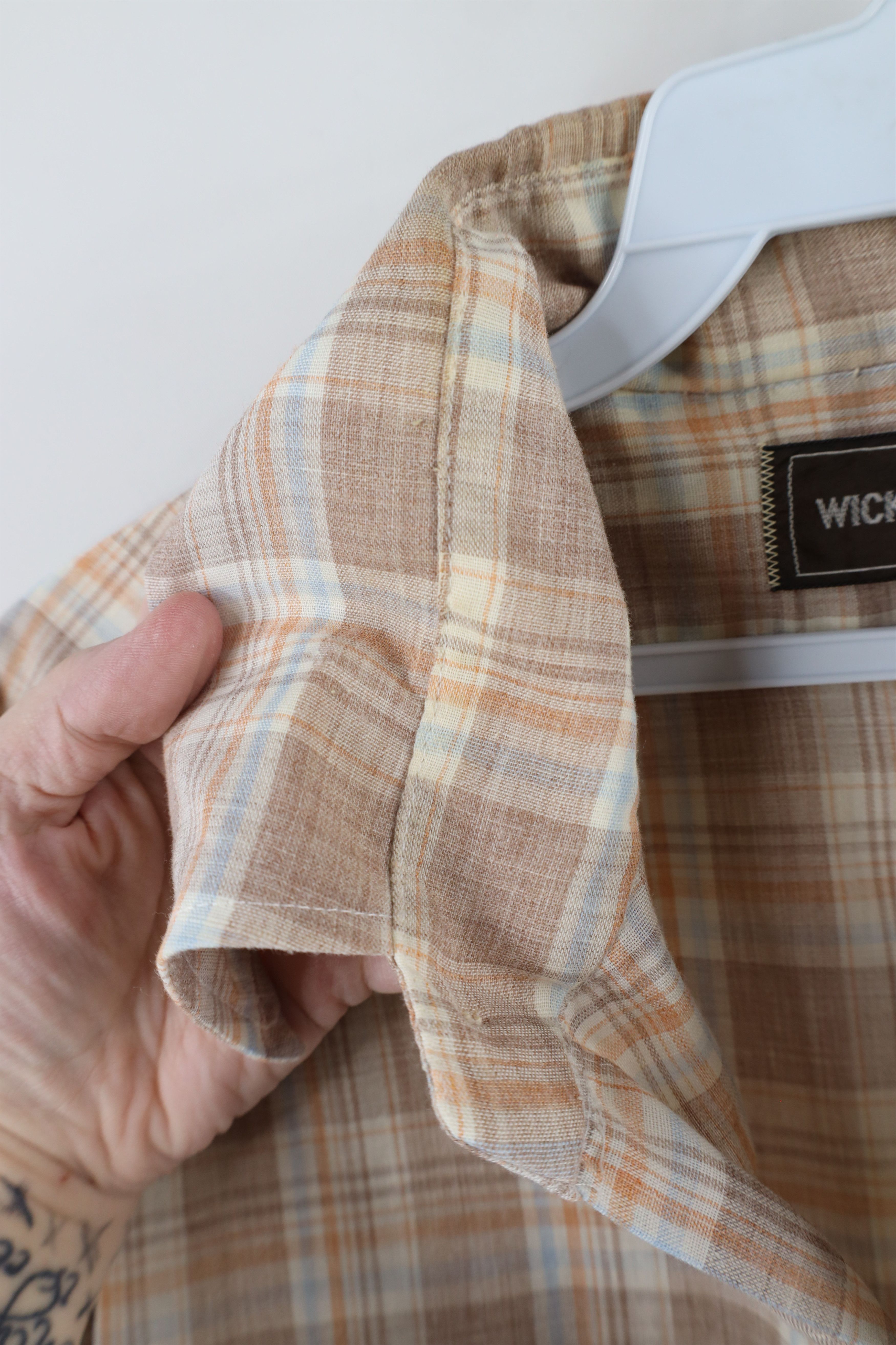 Vintage Vintage 70s Streetwear Rodeo Collared Button Shirt Plaid Size US L / EU 52-54 / 3 - 7 Thumbnail