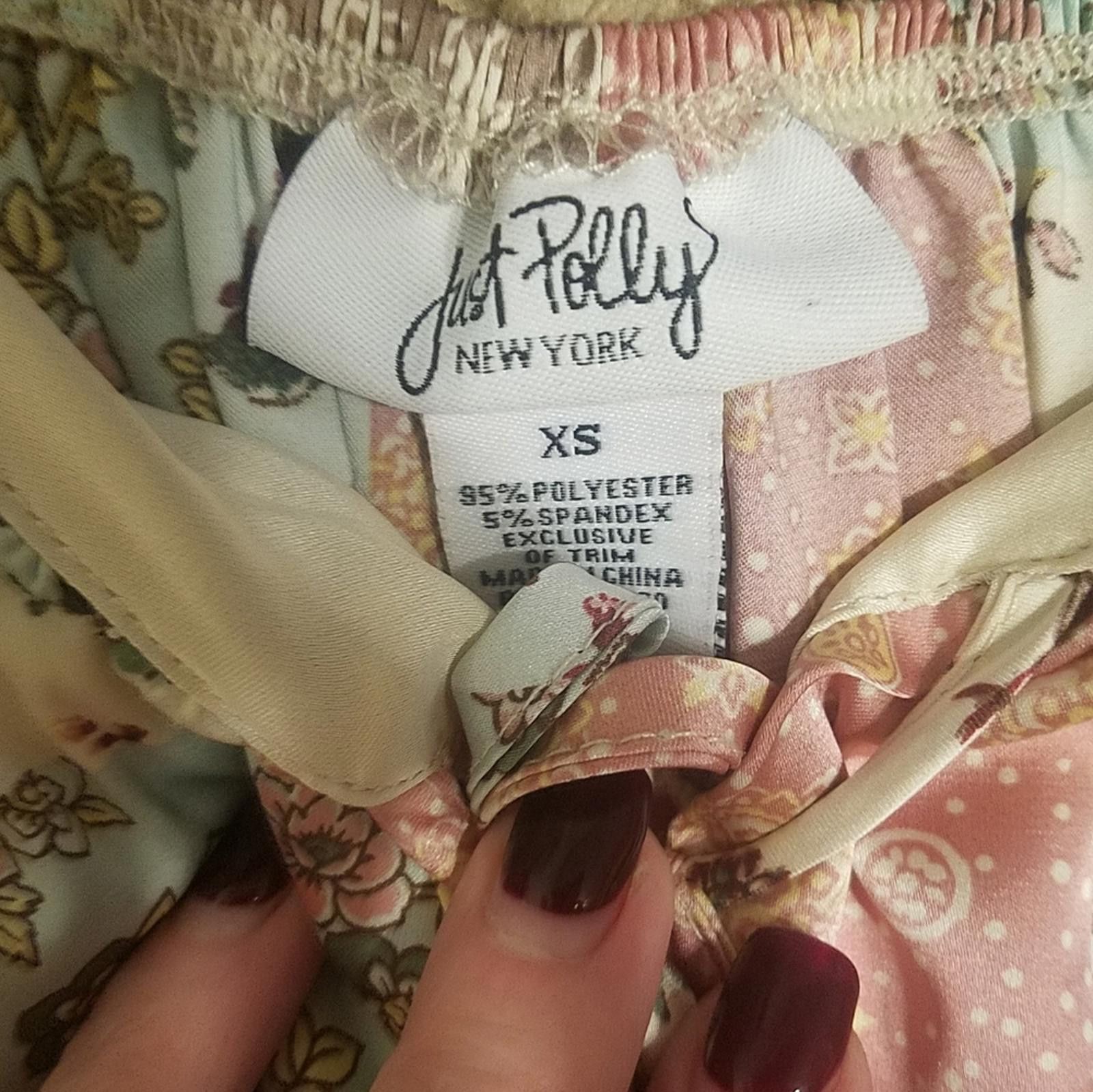 Designer Just Polly Floral Patchwork Puff Sleeve Top Size XS Size XS / US 0-2 / IT 36-38 - 3 Thumbnail