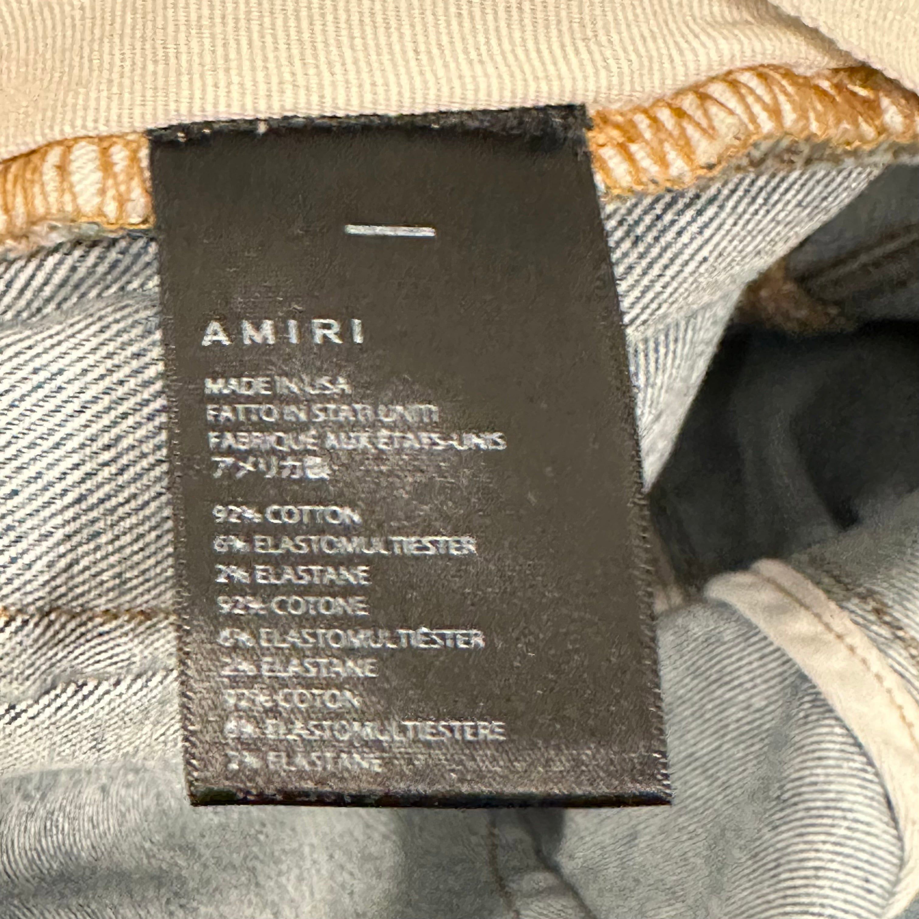 Amiri Amiri Multicolor Paisley Blue Denim Jeans Sz 36 Size US 36 / EU 52 - 6 Thumbnail