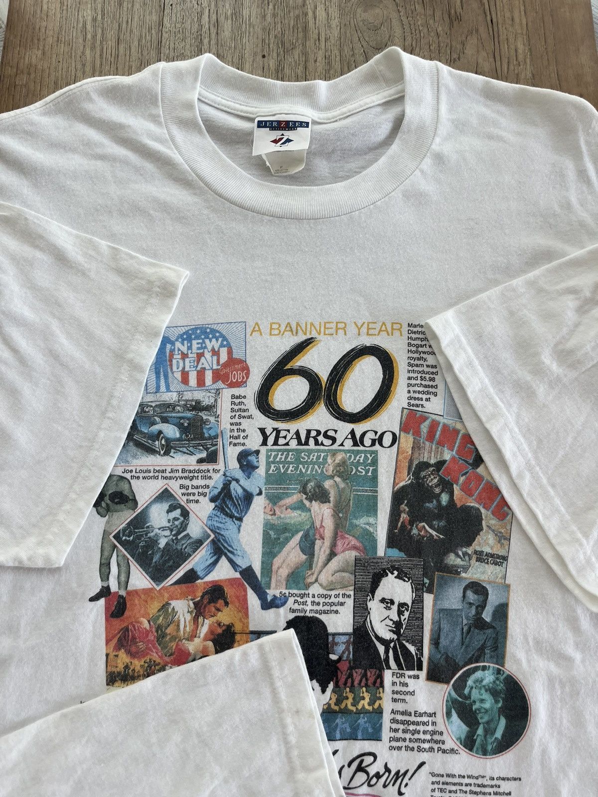 Vintage Vintage ABANNER YEAR 60’s Ago History 1996’s Tshirt Size US XL / EU 56 / 4 - 9 Thumbnail