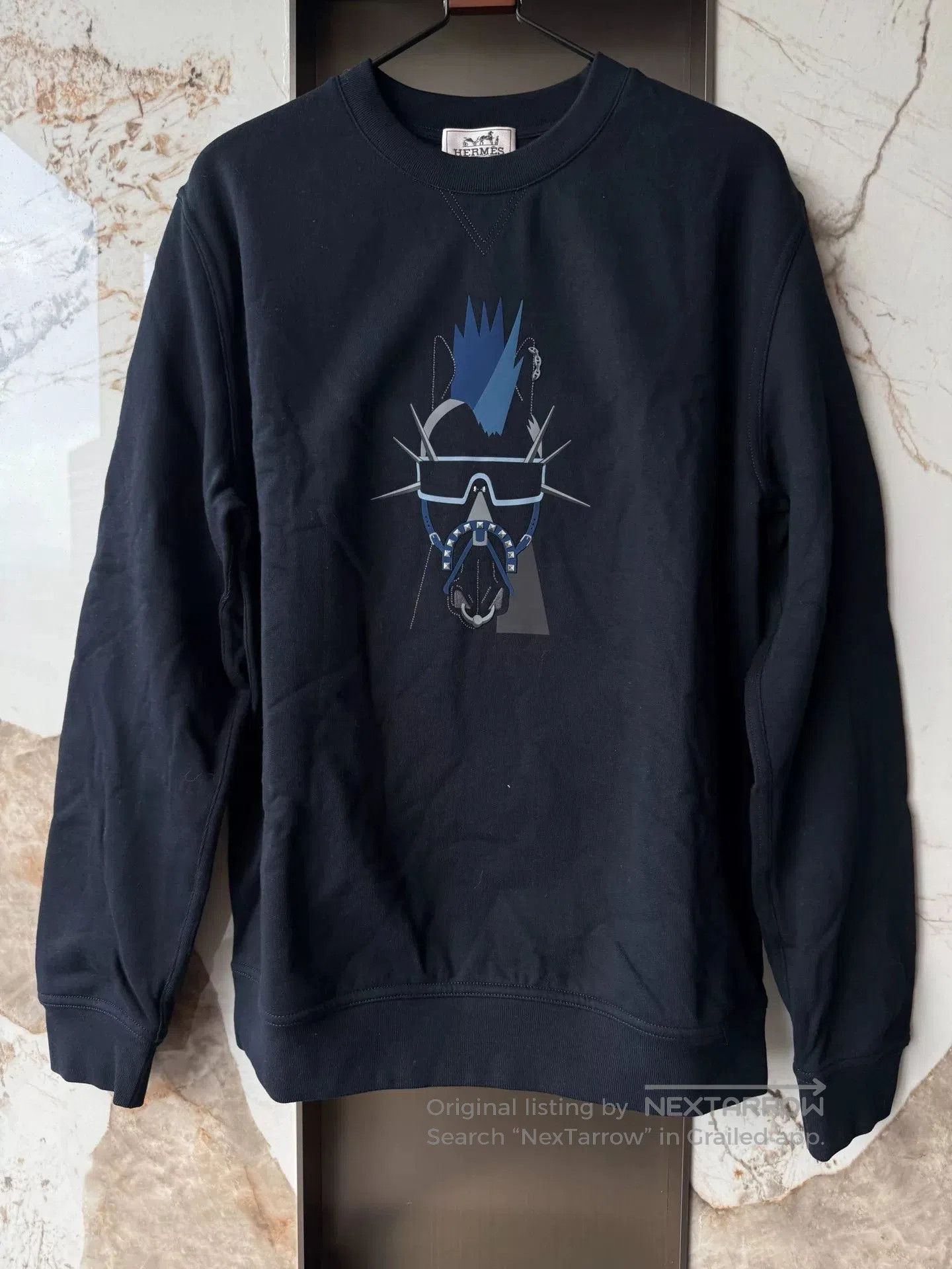 Hermes Hermes Men's Black Fleece Sweatshirt. Size US L / EU 52-54 / 3 - 1 Thumbnail
