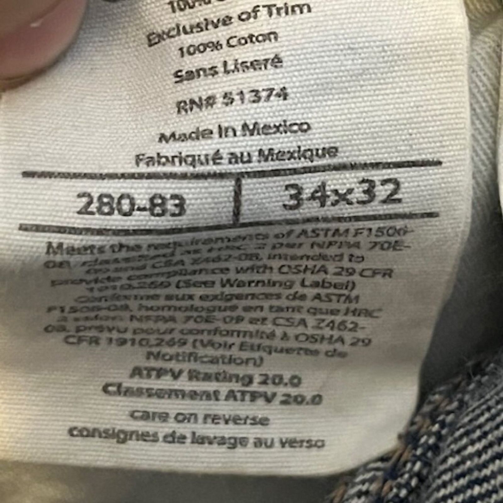 Carhartt Carhartt Jeans Men's Size 34x32 Flame Resistant Denim Size US 34 / EU 50 - 3 Thumbnail