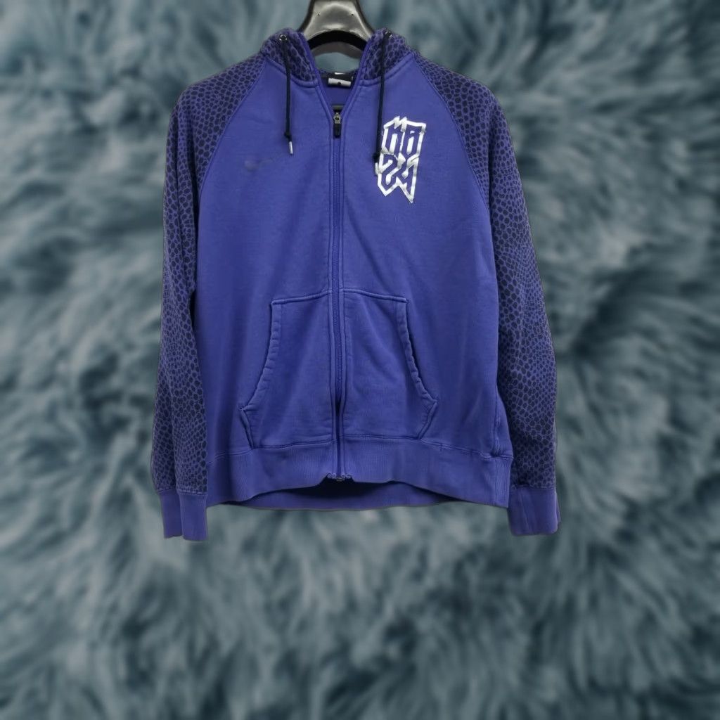 Nike VINTAGE Nike Kobe #24 Mamba Zip Up Cotton Hoodie Men Large Purple Distressed Zip Full Zip L Mens Size US L / EU 52-54 / 3 - 1 Thumbnail
