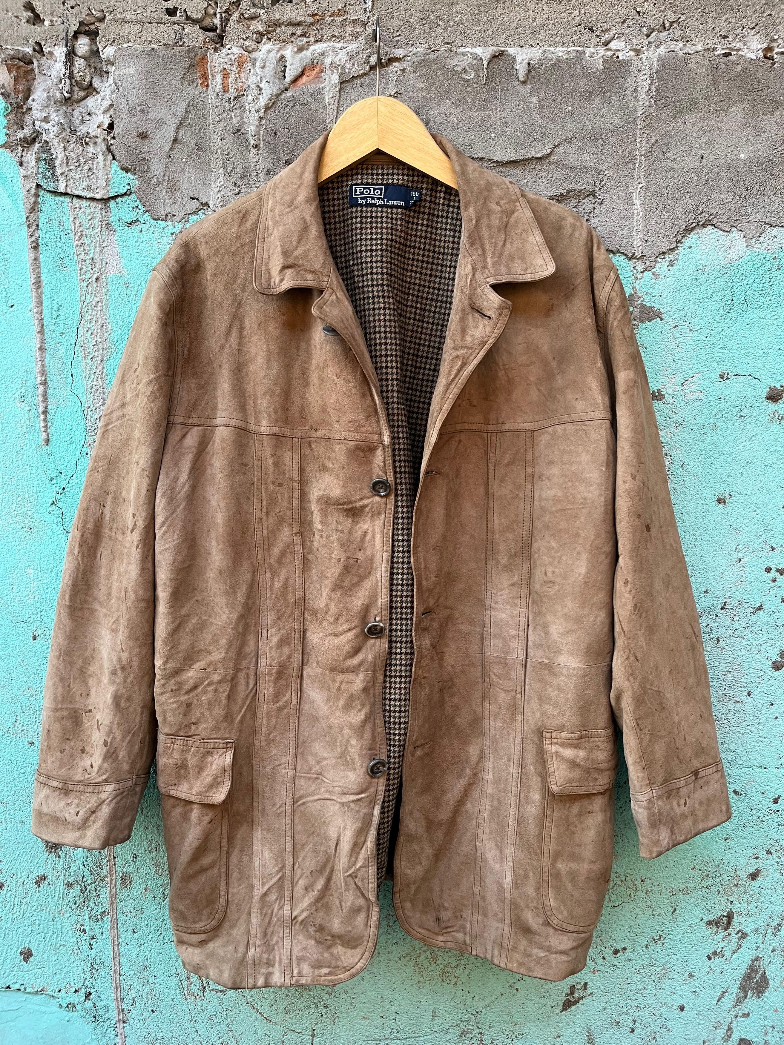 Polo Ralph Lauren Vintage Polo Ralph Lauren Brown Suede Coat Leather Jacket Size US L / EU 52-54 / 3 - 2 Thumbnail