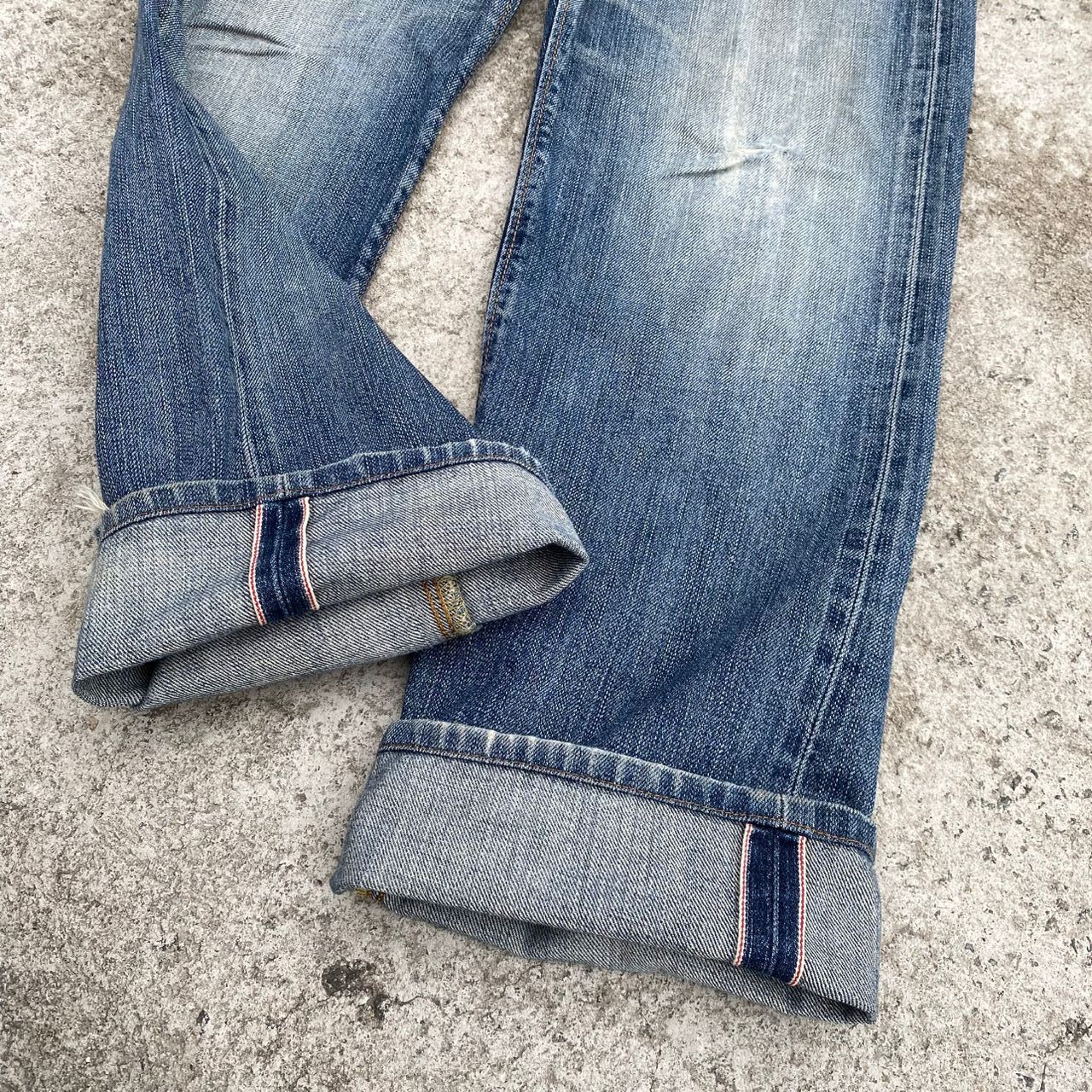 Edwin Vintage Edwin 505zx Selvegde Redline Distressed Denim Size US 30 / EU 46 - 3 Thumbnail