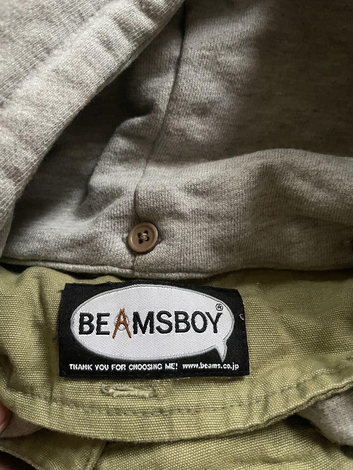Beams Plus × Japanese Brand × Vintage Beams Boy Hoodie Military Jacket Size ONE SIZE - 3 Thumbnail