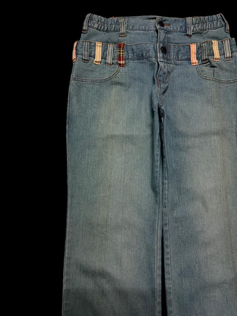 Tornado Mart Sick Japanese Smile Land Double Waist Rusty Mudwash Baggy Size US 29 - 4 Thumbnail
