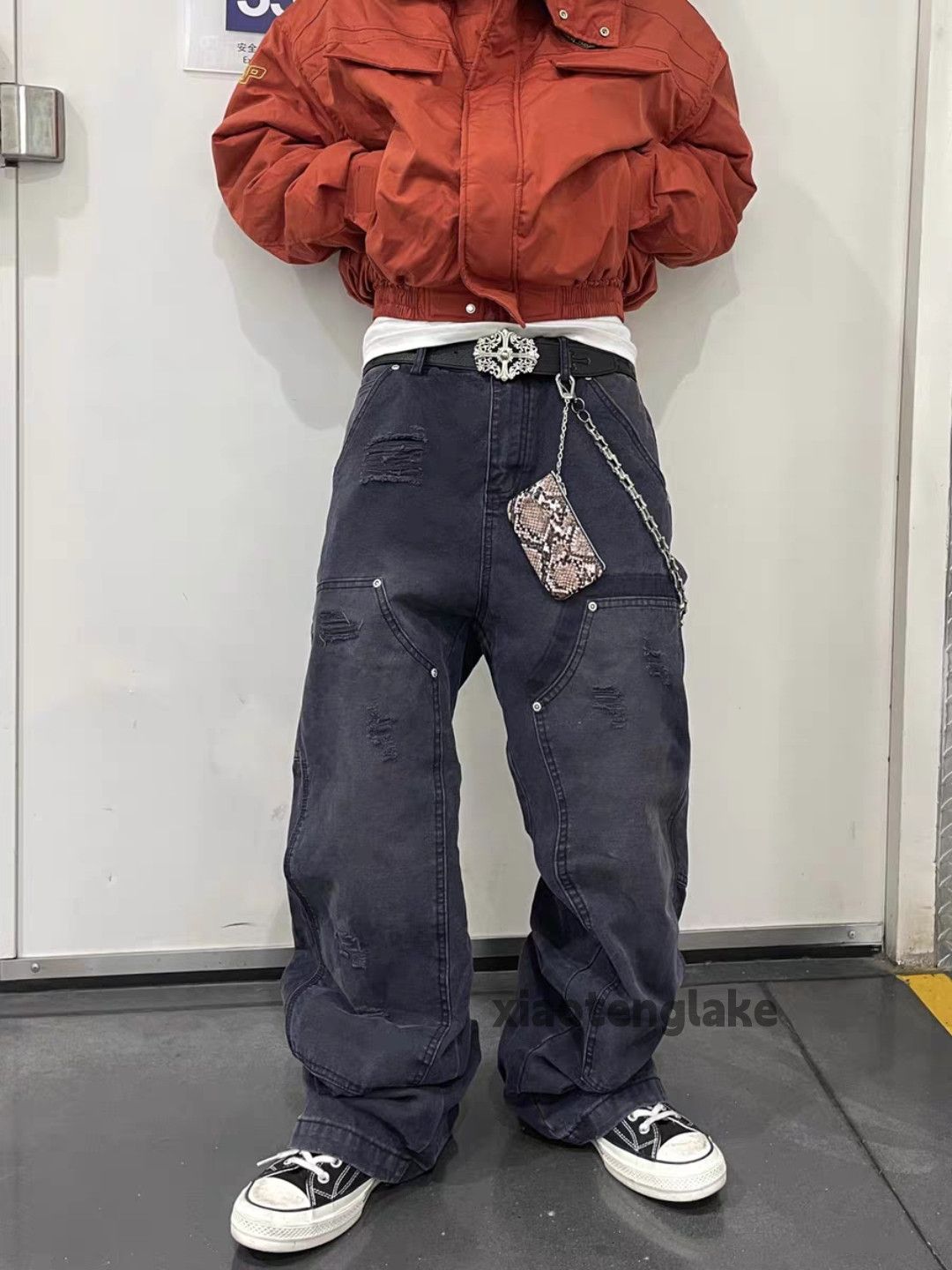 Vintage zx utility skate hiphop loose baggy carpenter work pants Size US 34 / EU 50 - 3 Thumbnail