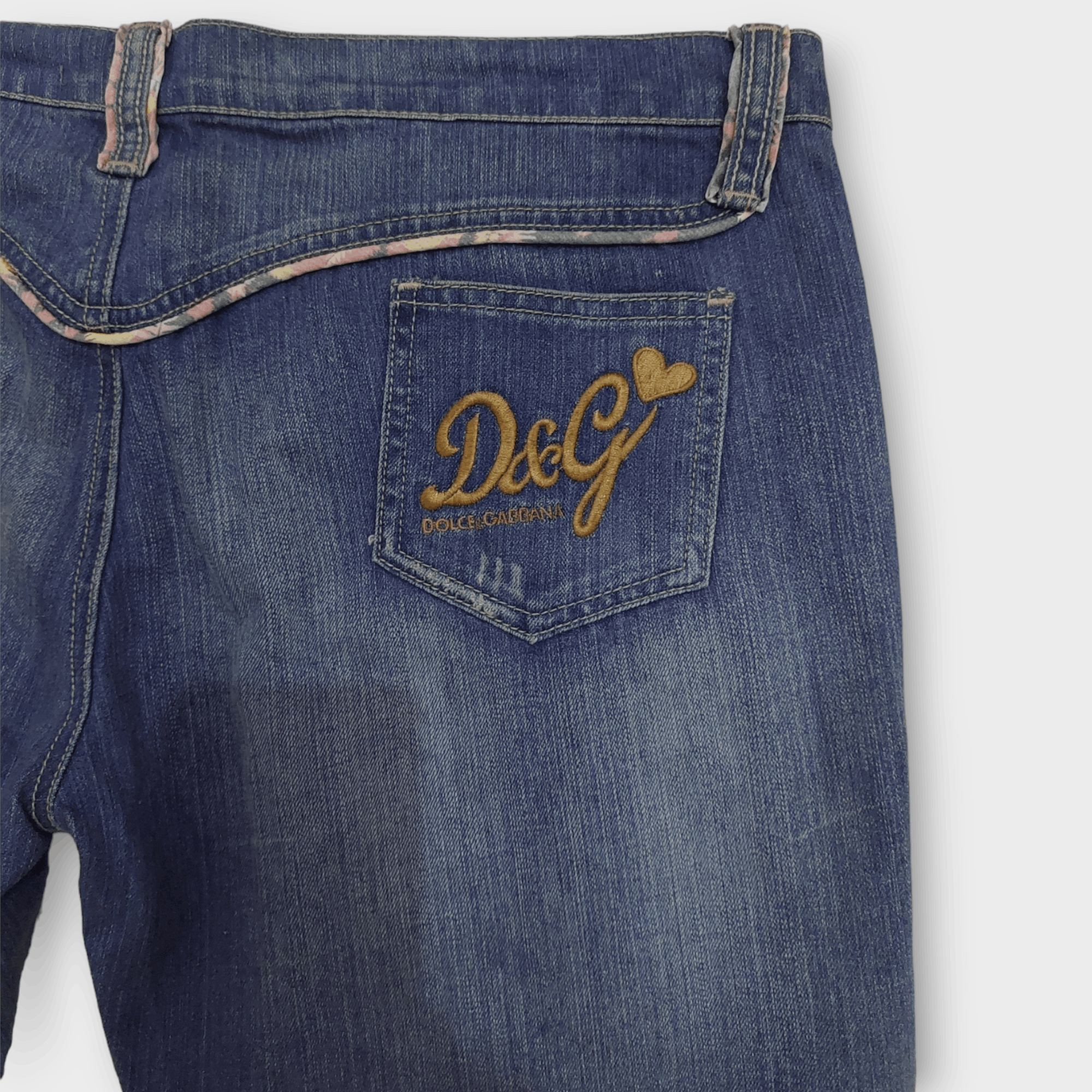 Dolce & Gabbana Dolce & Gabbana Love Logo Pocket Jeans Size 34" / US 12 / IT 48 - 5 Thumbnail