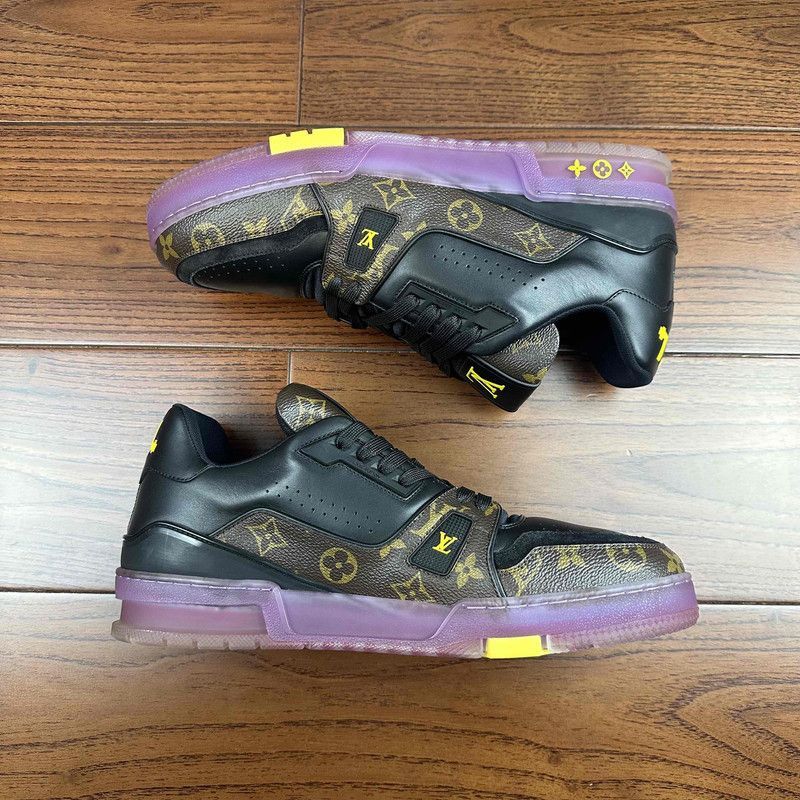 Louis Vuitton Louis Vuitton Trainer Casual Sneakers in Purple and Gold -2 Size US 9.5 / EU 42-43 - 8 Thumbnail