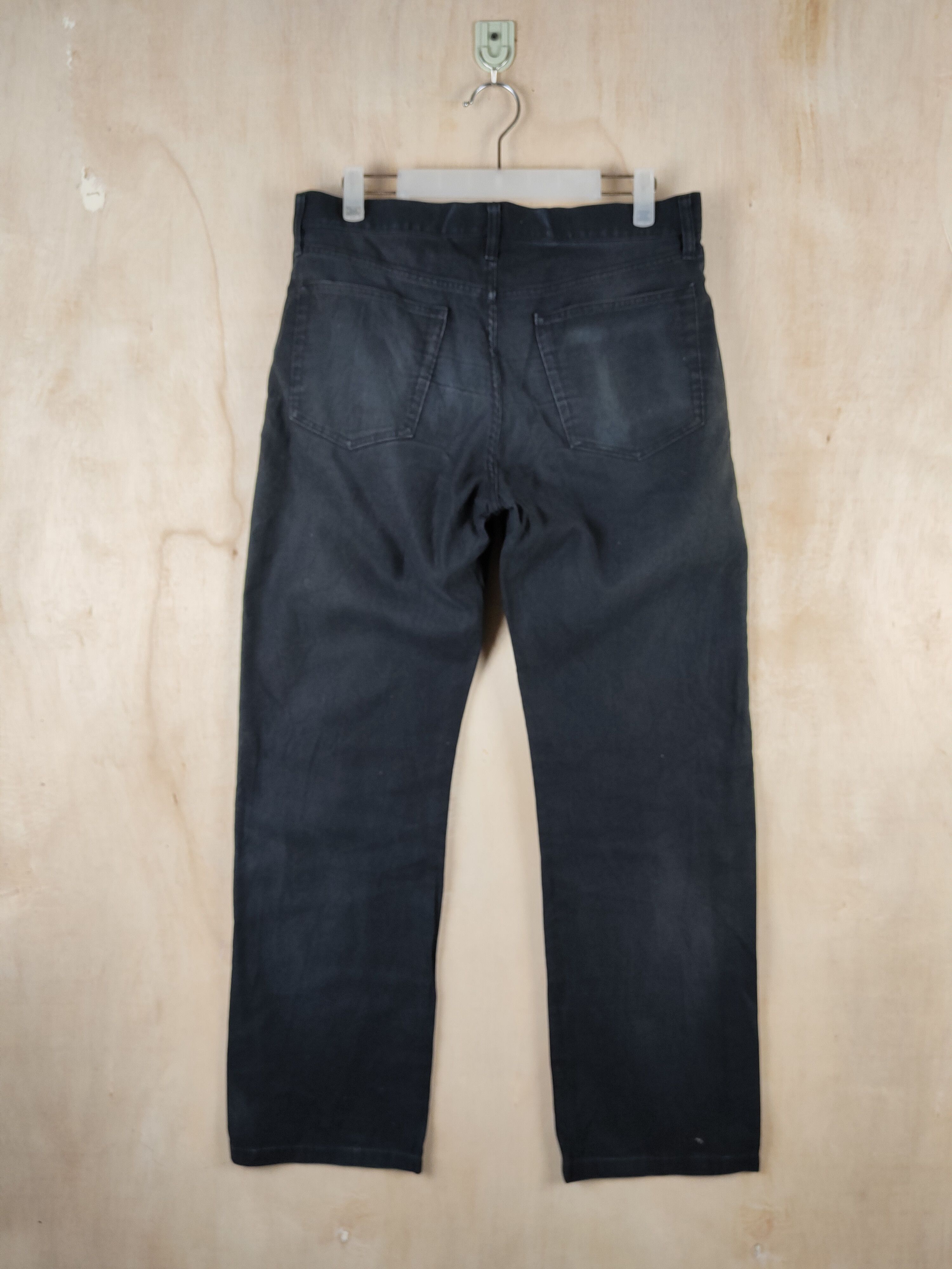 Japanese Brand Uniqlo Black faded vintage Casual Pants #S2503 Size US 31 - 7 Thumbnail