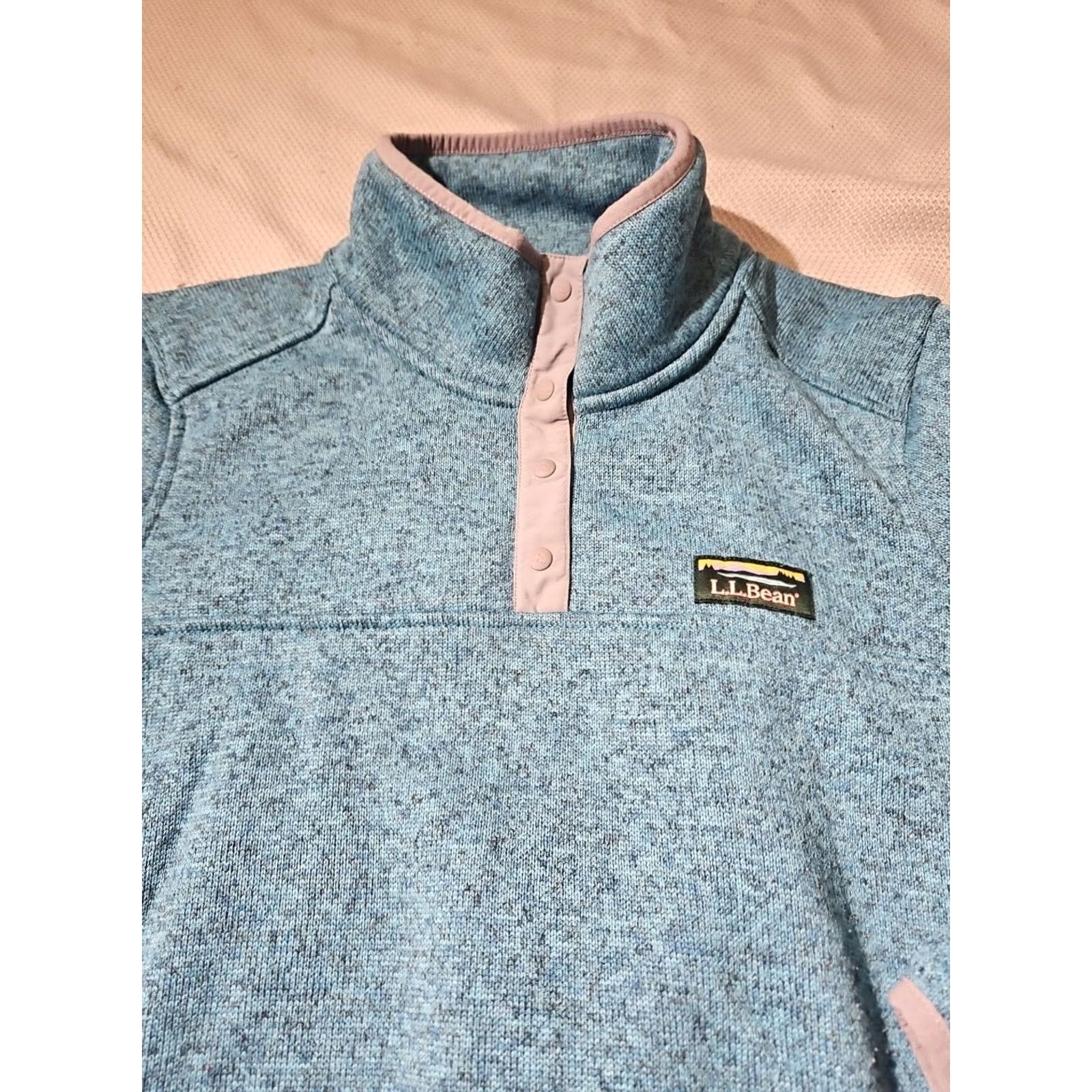Vintage VINTAGE LL Bean Sweater Womens Large Blue Fleece Pullover T-Snap Outdoor Logo 292726 Size L / US 10 / IT 46 - 2 Thumbnail