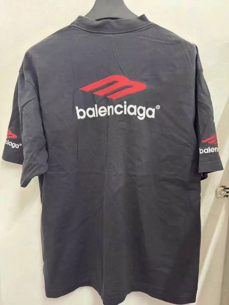 Balenciaga Balenciaga 3b Embroidered Short Sleeve Size US M / EU 48-50 / 2 - 2 Thumbnail