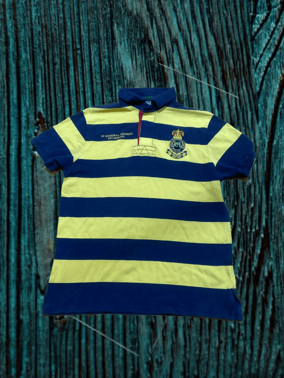 Polo Ralph Lauren Vintage Polo Ralph Lauren Big Logo Rugby Polo Size US L / EU 52-54 / 3 - 1 Thumbnail