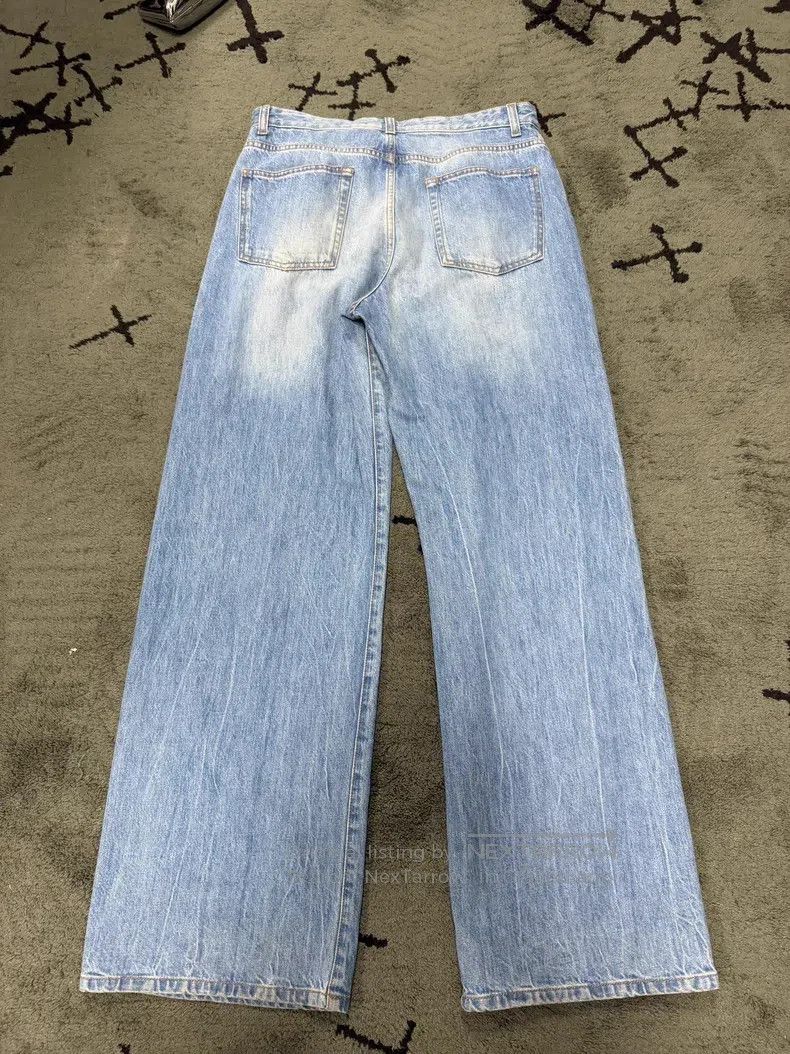 The Row The Row size 28 Washed Wide Leg Blue Jeans Size US 28 / EU 44 - 4 Thumbnail