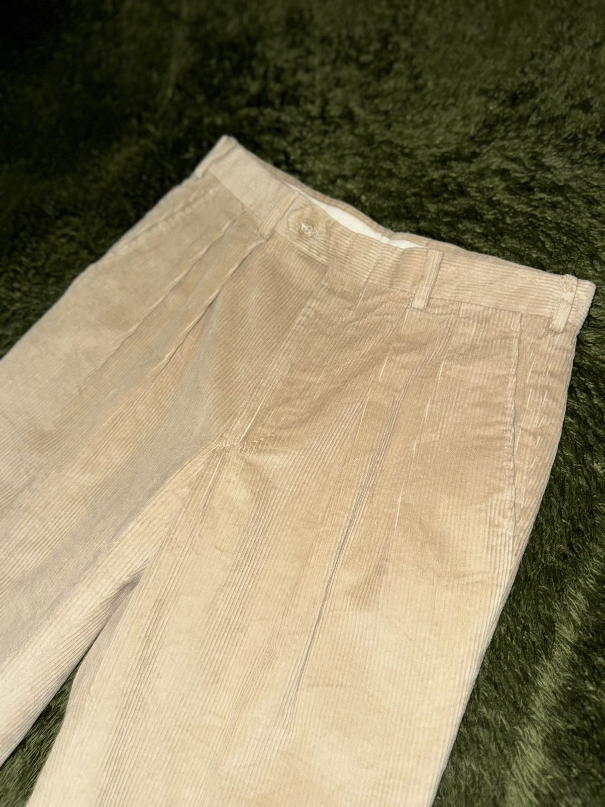 L.L. Bean [M] 90s L.L.Bean Made in USA Corduroy Two-Tuck Trousers Size US 30 / EU 46 - 2 Thumbnail