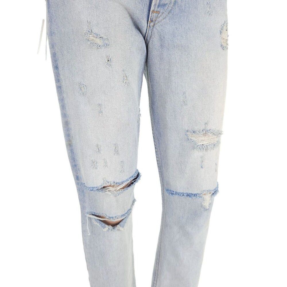 GRLFRND GRLFRND Karolina High-Rise Raw Edge Jeans 24 XXS Dont Cry Size 25" / US 0 / IT 36 - 4 Thumbnail