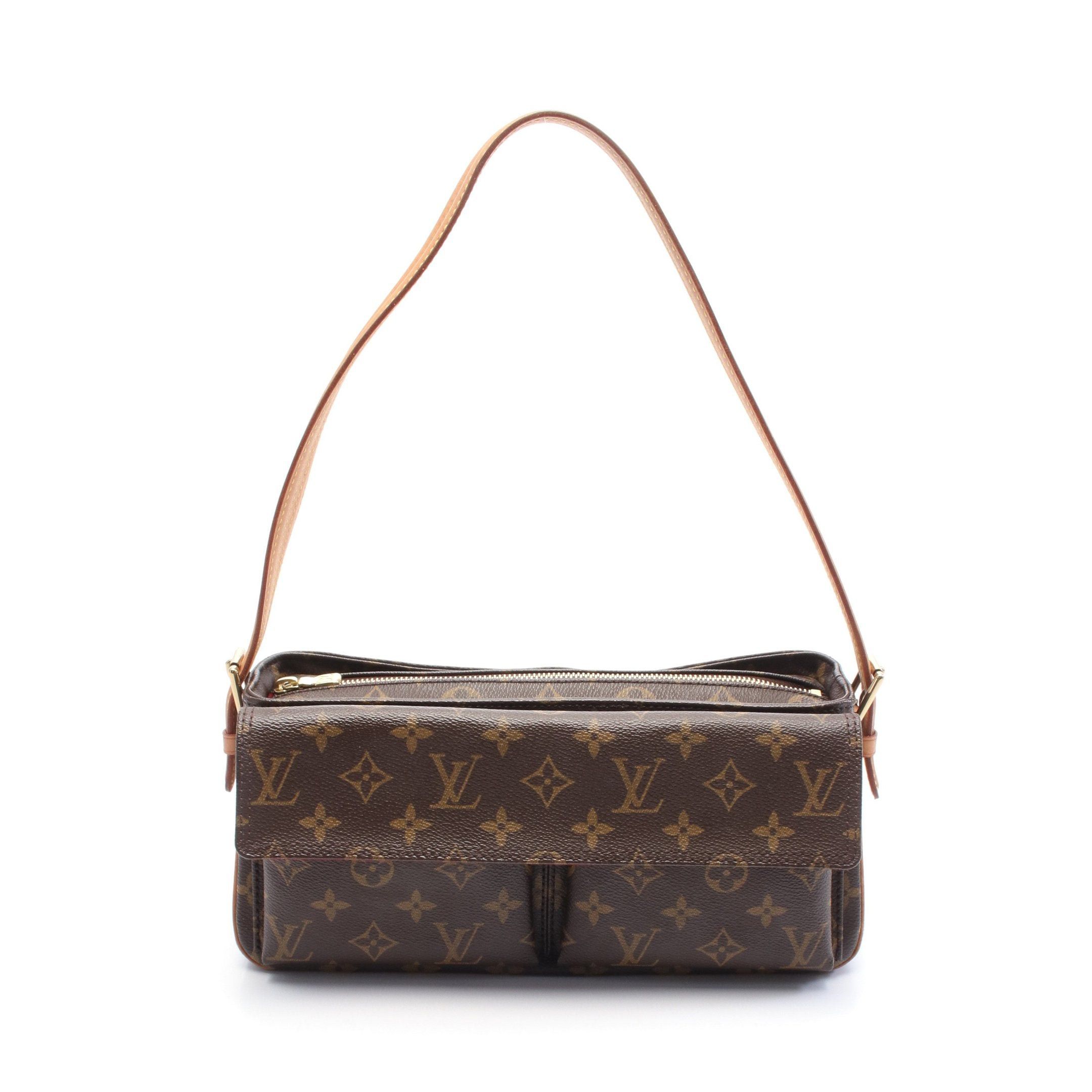 Louis Vuitton Louis Vuitton Vivacite Mm Monogram Shoulder Bag Leather Brown Size ONE SIZE - 1 Thumbnail