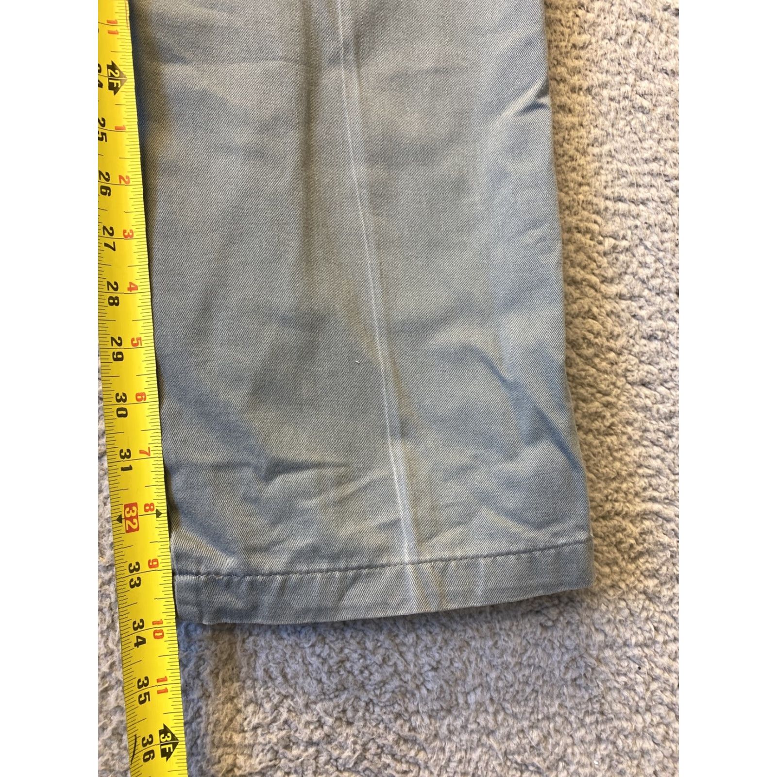 Roundtree & Yorke VINTAGE Roundtree & Yorke Men’s Dress Pants Size 38x34 Chino Straight Leg Teal Green Classic 90s Size US 38 / EU 54 - 6 Thumbnail