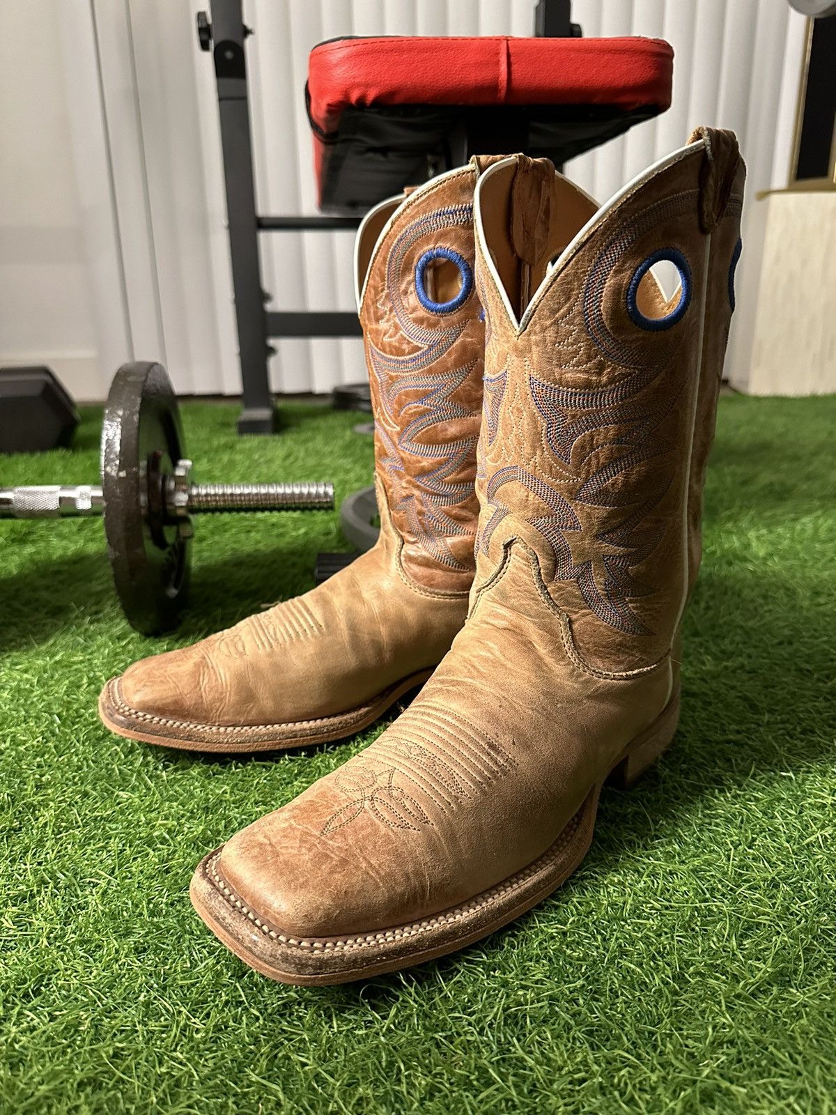 Justin Justin Bent Rail CADDO BEIGE Western Cowboy Boots Grailed