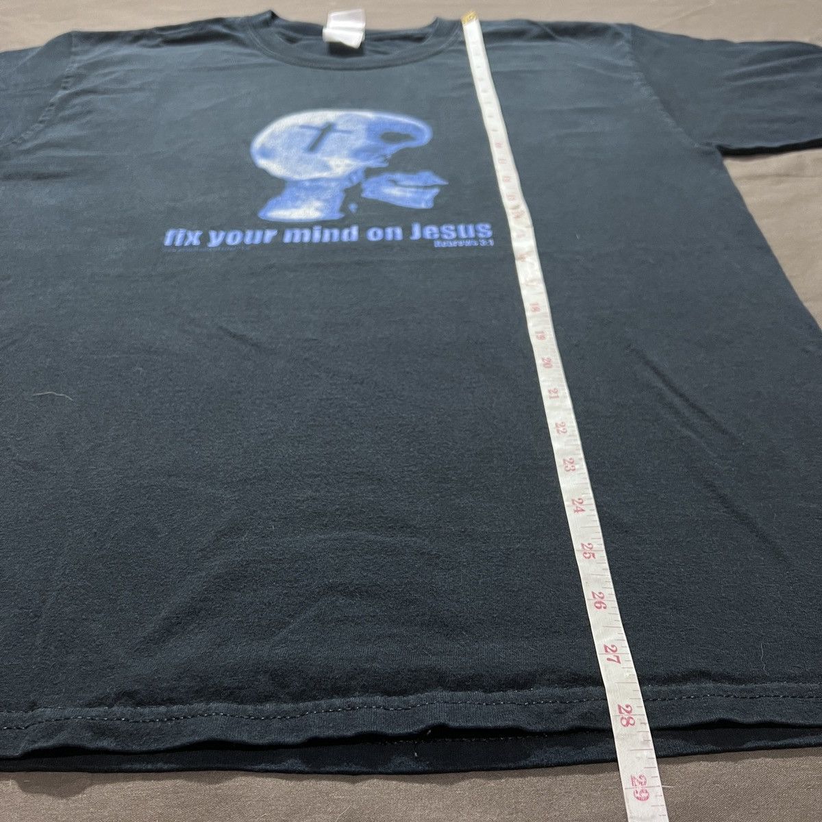 Vintage Vintage Y2K fix your mind on Jesus Bible Holy God Tee L Size US L / EU 52-54 / 3 - 7 Thumbnail