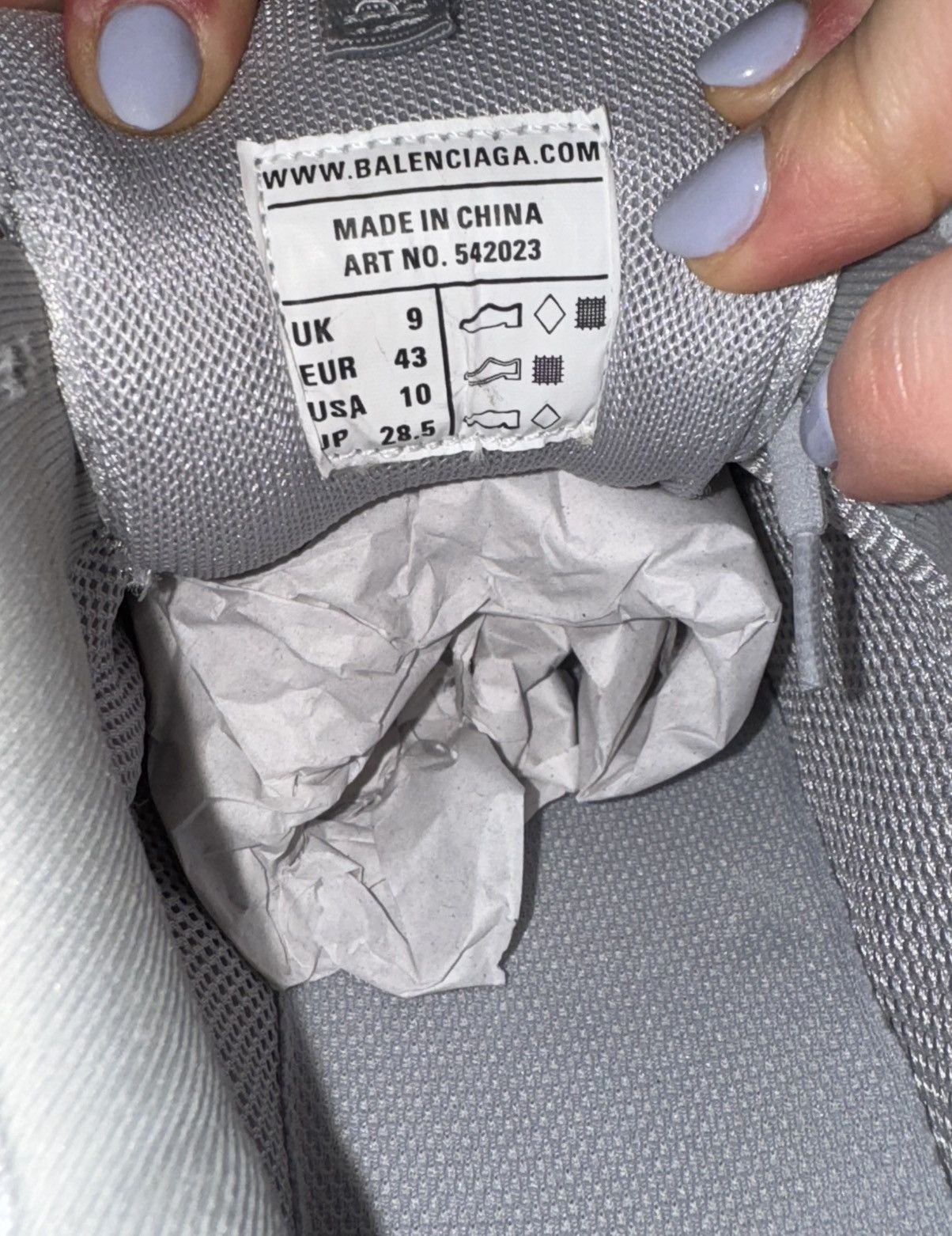 Balenciaga Balenciaga Track Sneaker Metallic Grey Size 43 Size US 10.5 / EU 43-44 - 11 Thumbnail