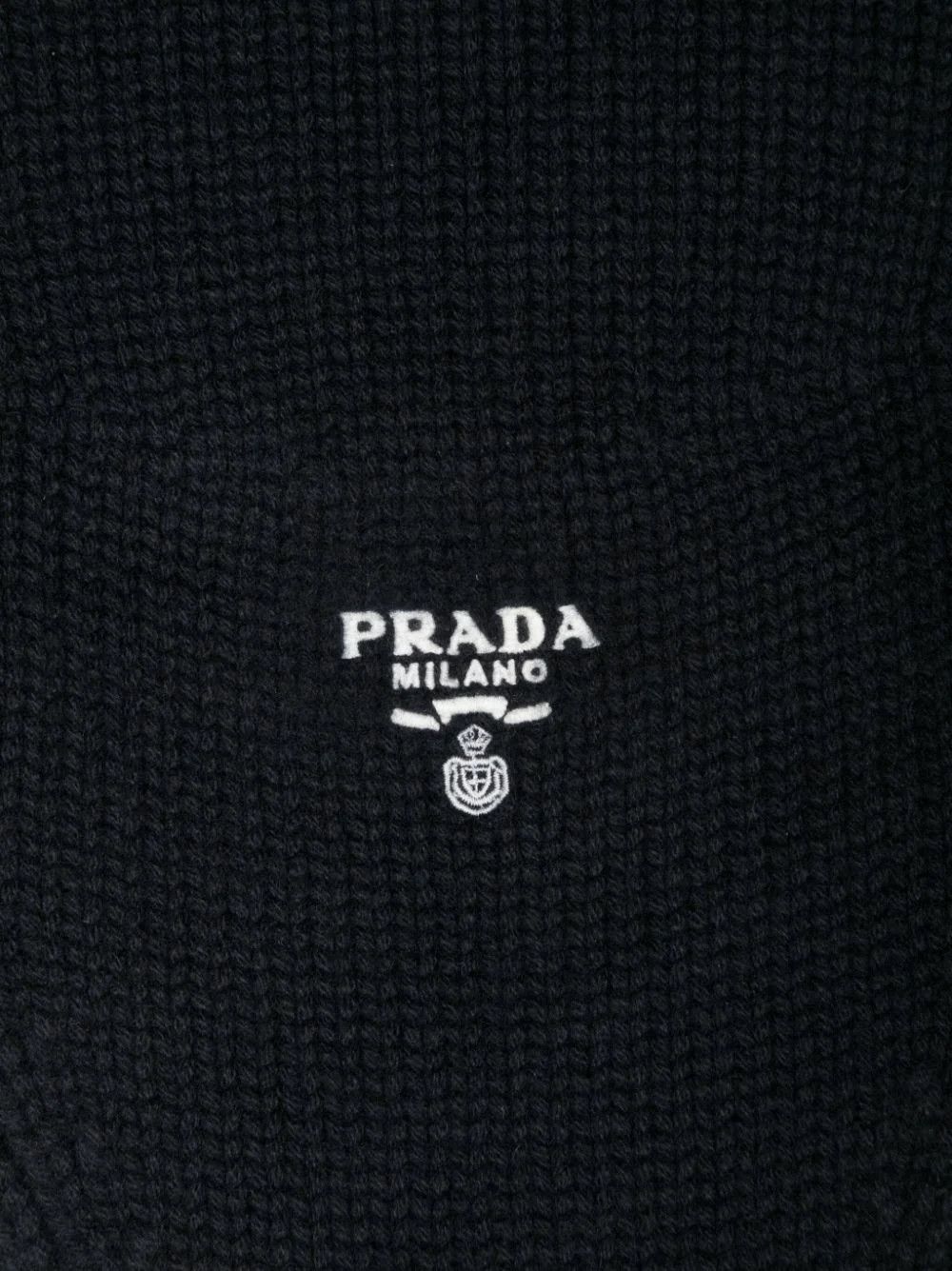 Prada PRADA Cashmere Dickey Navy Scarf Snood Neck Warmer Size ONE SIZE - 2 Thumbnail