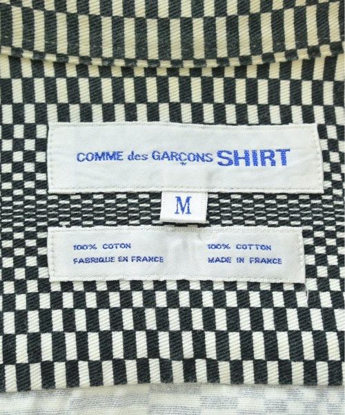 Comme des Garcons SHIRT Shirt allover pattern cotton long sleeve button White Black Size US M / EU 48-50 / 2 - 7 Thumbnail