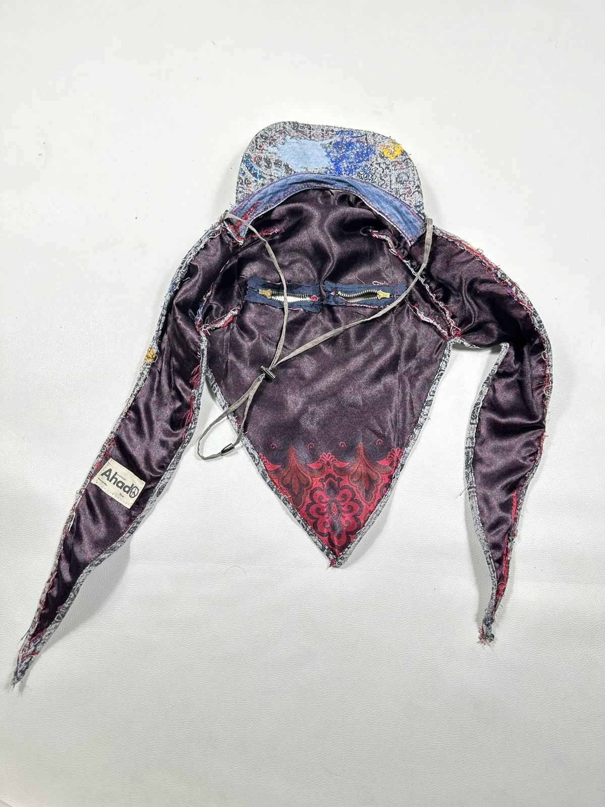Handmade Custom Made Distressed Paisley patchwork 2 way Mask/hats Size ONE SIZE - 23 Thumbnail