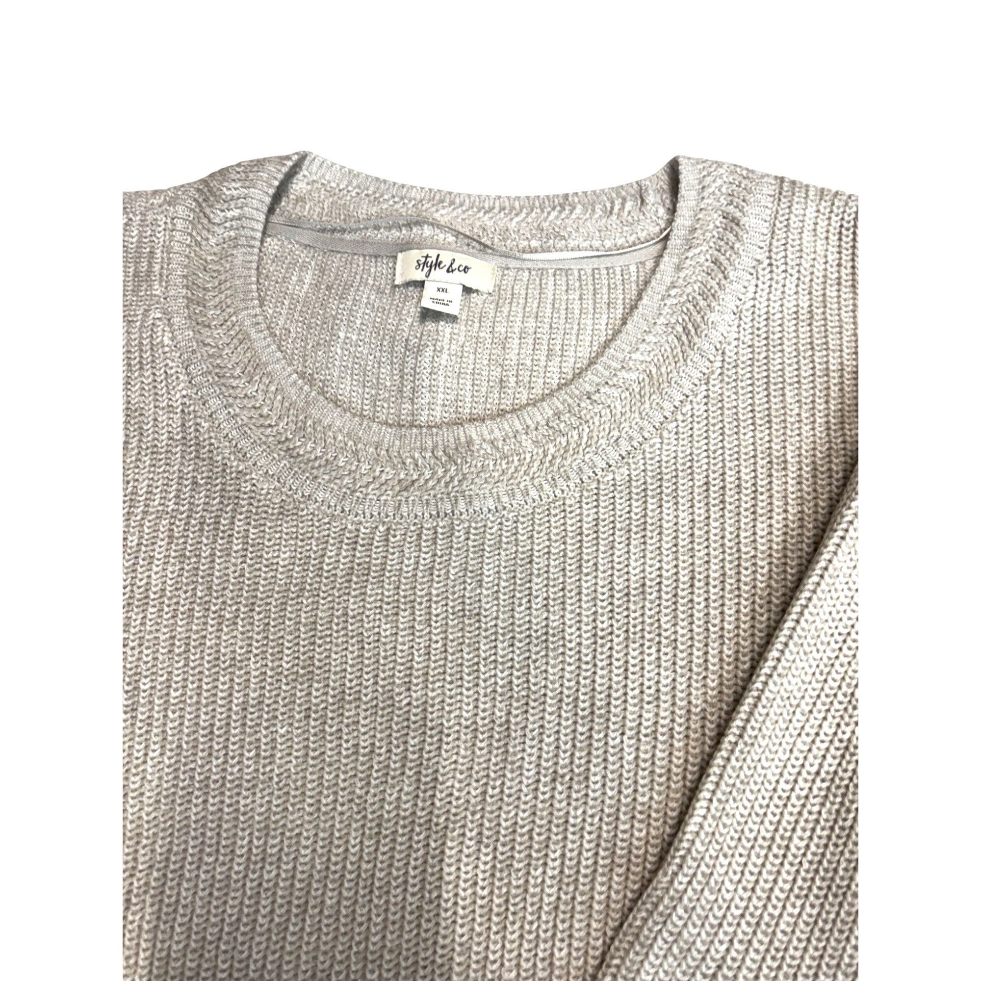 Other Style & Co Flare-Sleeve Contrast-Border Sweater, Hammock He Size XXL / US 16-18 / IT 52-54 - 8 Thumbnail