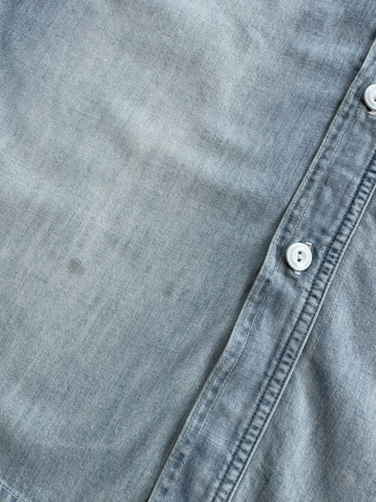 Japanese Brand Banner Barrett Faded Denim Shirt Size US L / EU 52-54 / 3 - 10 Thumbnail