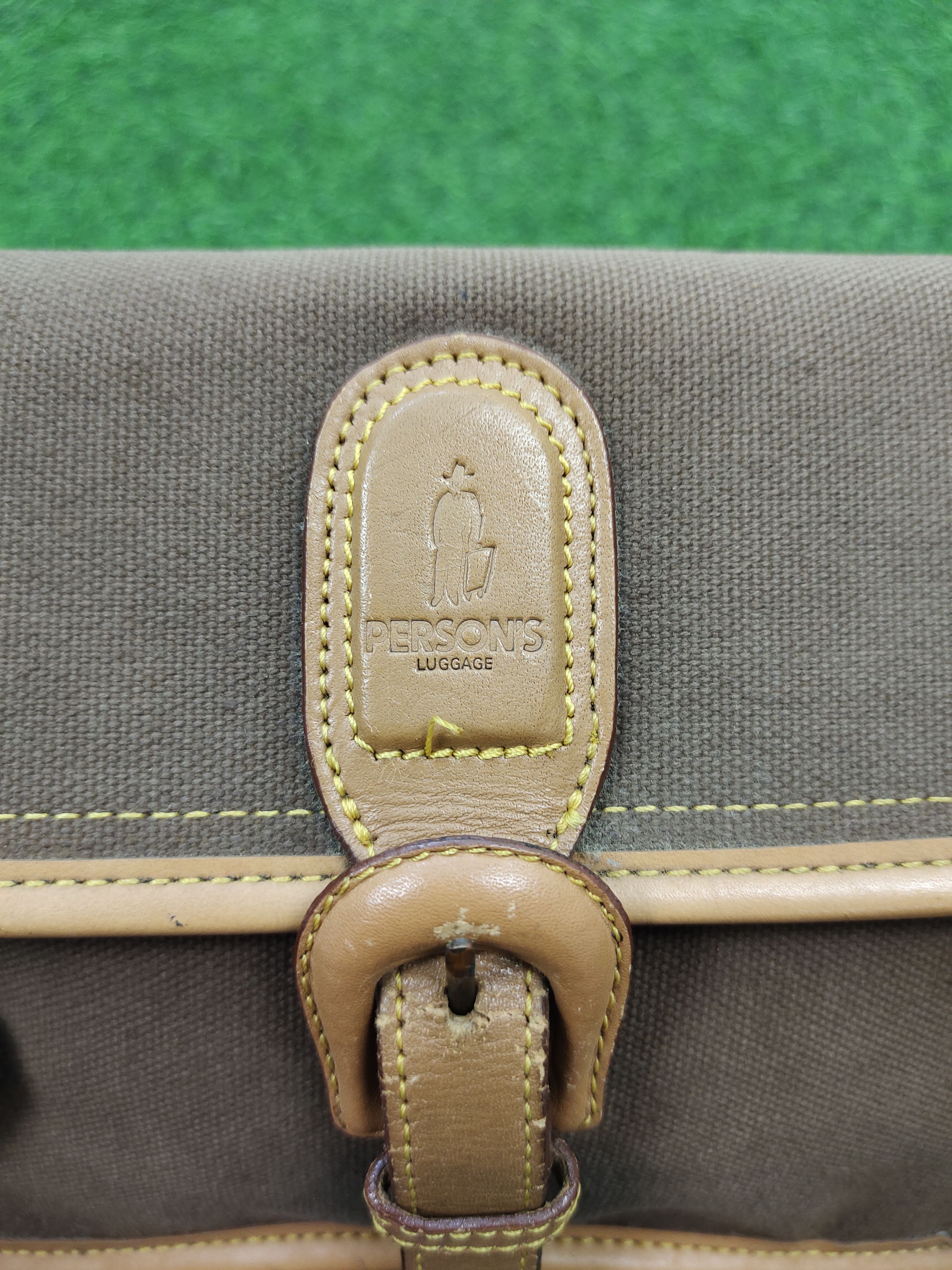 PERSON'S Vintage Persons Japan Canvas Cotton Shoulder Bag Size ONE SIZE - 5 Thumbnail