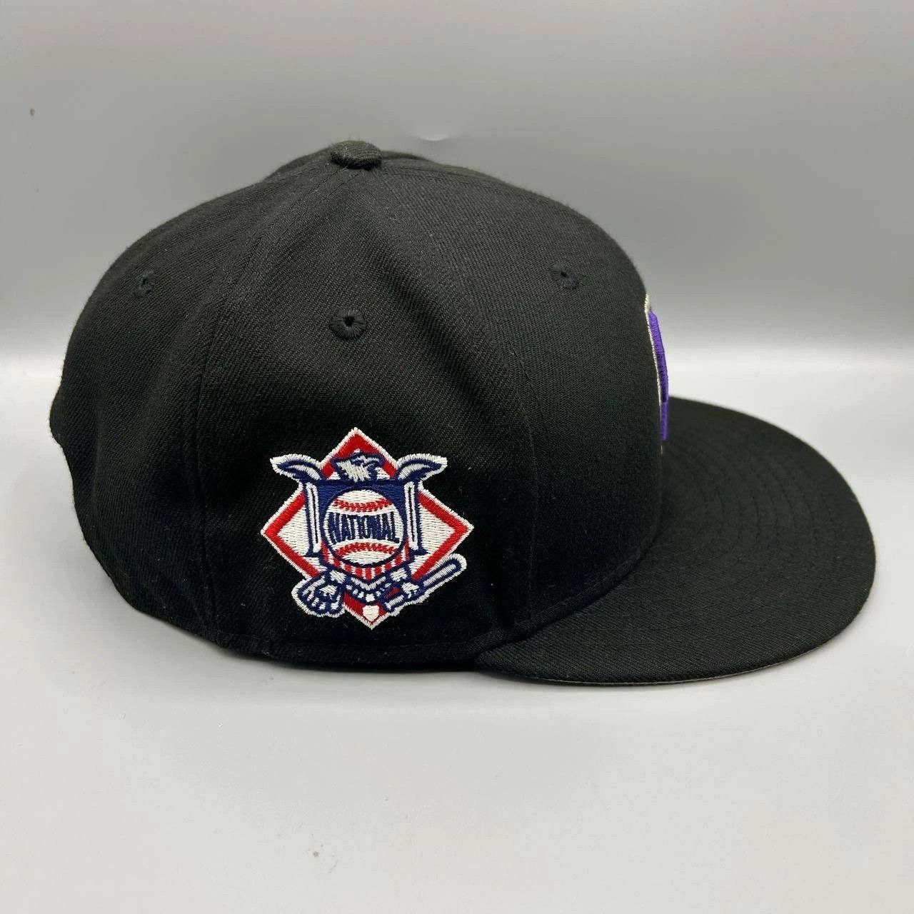 New Era Colorado Rockies Hat Men M-L Black Embroidered MLB Snap Back Size ONE SIZE - 4 Thumbnail