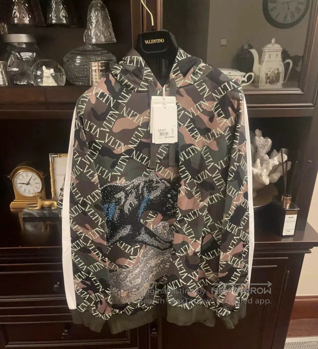 Valentino Valentino Camo Hooded Sweatshirt. Size US XL / EU 56 / 4 - 1 Thumbnail