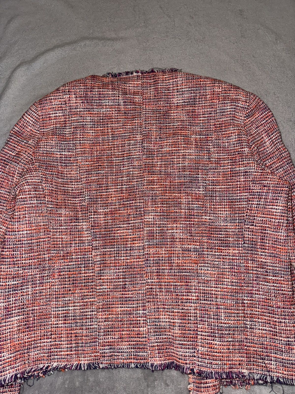 MSGM MSGM Tweed Jacket Size 40 Cropped Frayed Edge Designer Blaze Size S / US 4 / IT 40 - 9 Thumbnail