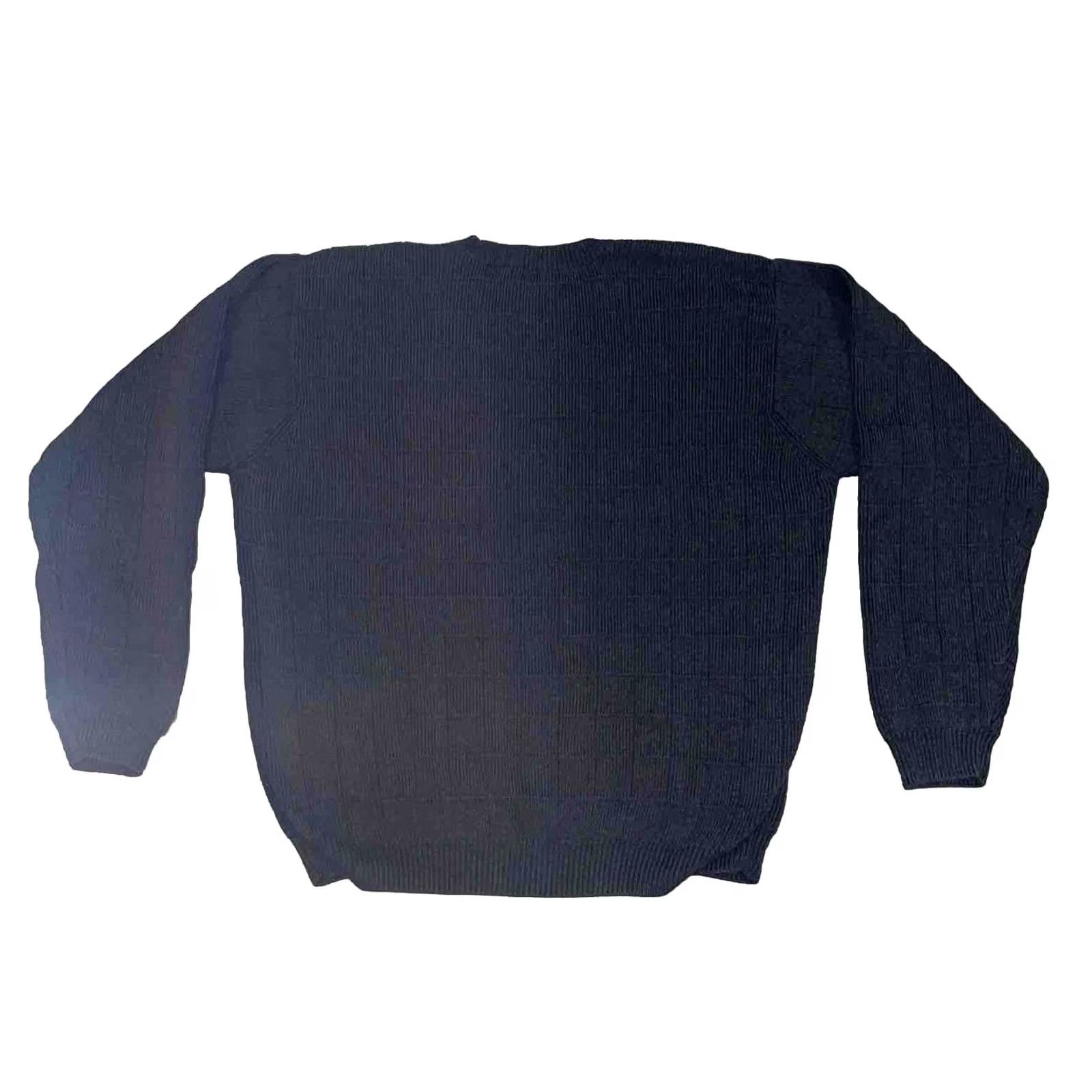 Izod IZOD Men's Cable Knit Golf Sweater Charcoal Gray Cotton Logo Ribbed Knit Pullover L Mens Regular Size US L / EU 52-54 / 3 - 4 Thumbnail