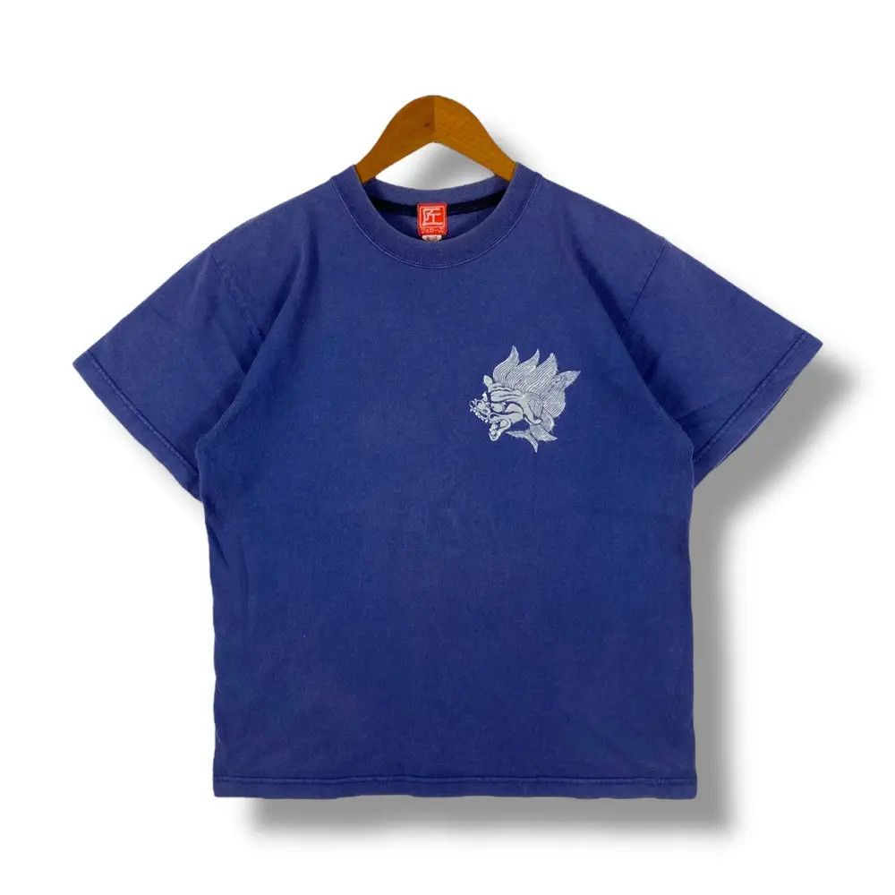 Japanese Brand Vintage JAPANESE TRADITIONAL Mystical Creature Indigo Tee Size US M / EU 48-50 / 2 - 1 Thumbnail