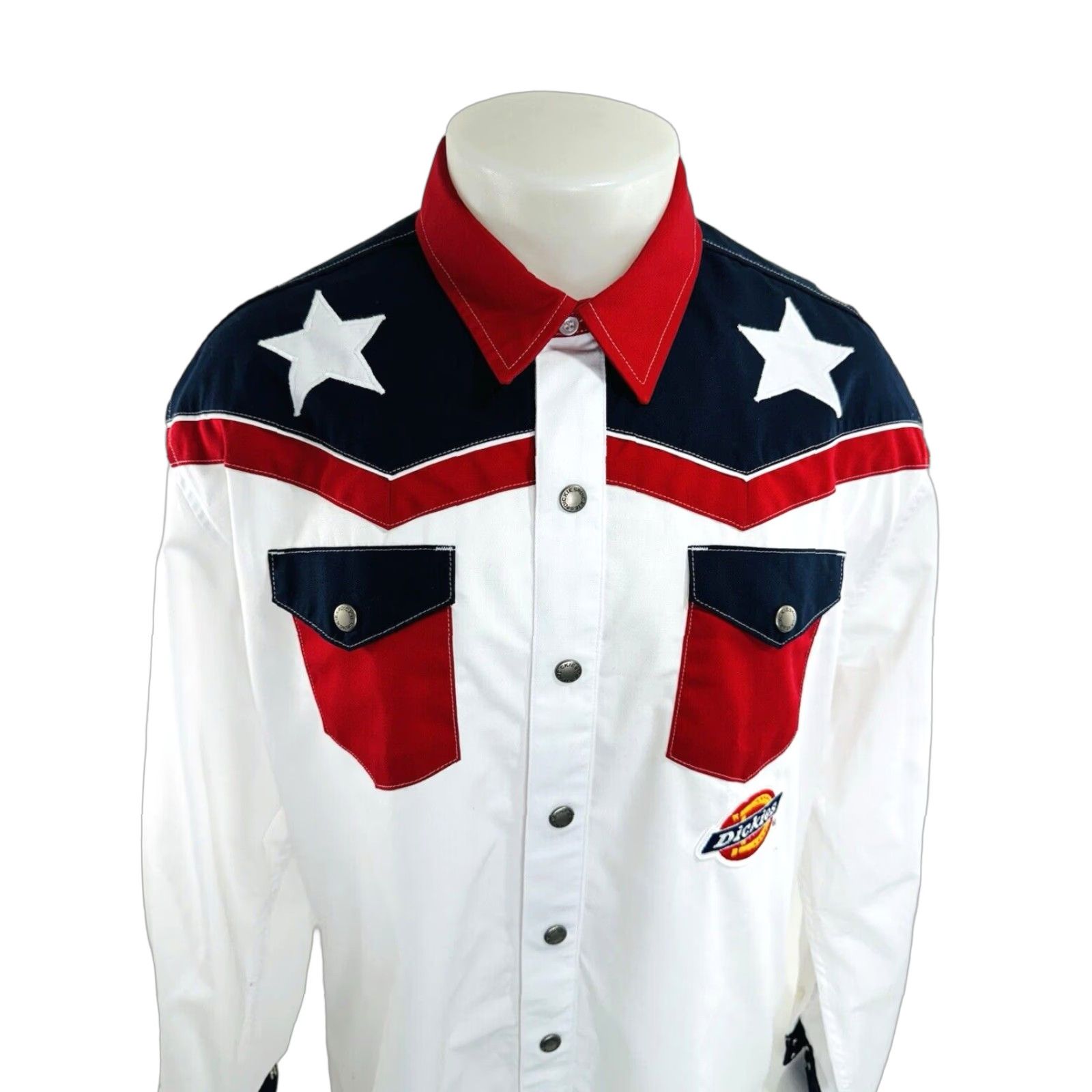 Dickies Dickies Western Shirt TexaS Lone Star Embroidered Snap XL Men(S) Multicolor Button-Up Long Sleeve XM N/A Size US XL / EU 56 / 4 - 1 Thumbnail
