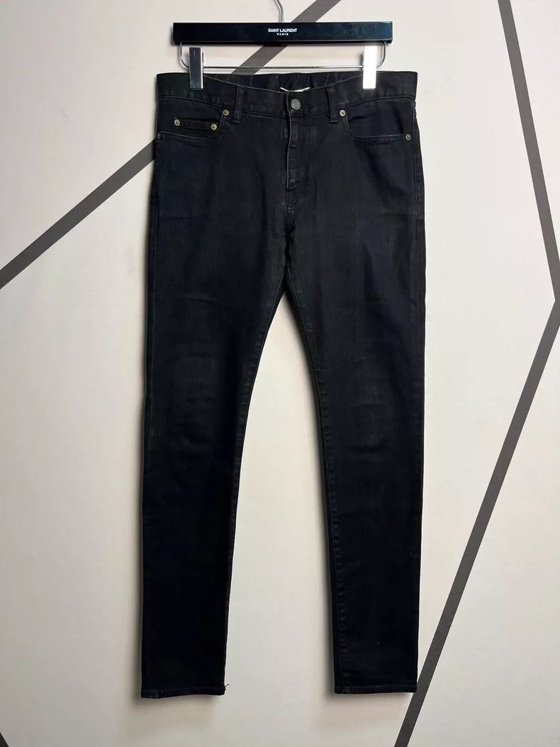 Saint Laurent Paris Saint Laurent Black Basic Denim Pants Size 32- DMC Size US 32 / EU 48 - 1 Thumbnail