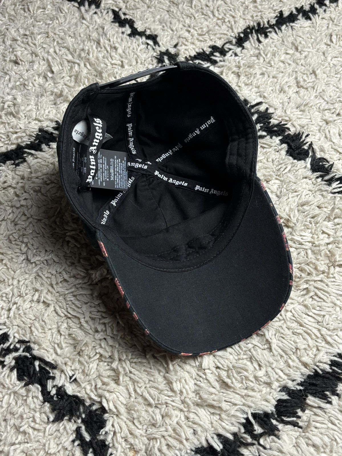 Palm Angels Palm Angels Burning Logo Flame Fire Hat Baseball Cap Size ONE SIZE - 6 Thumbnail