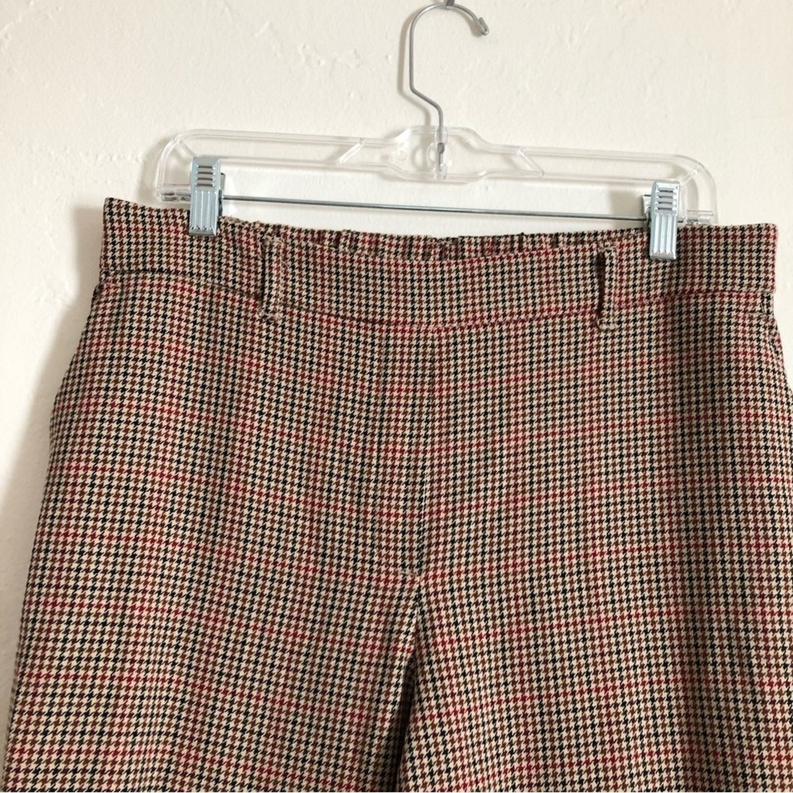 Chapter C by One Chapter One Sportswear Red Plaid Trouser Pants Size 30" / US 8 / IT 44 - 2 Thumbnail