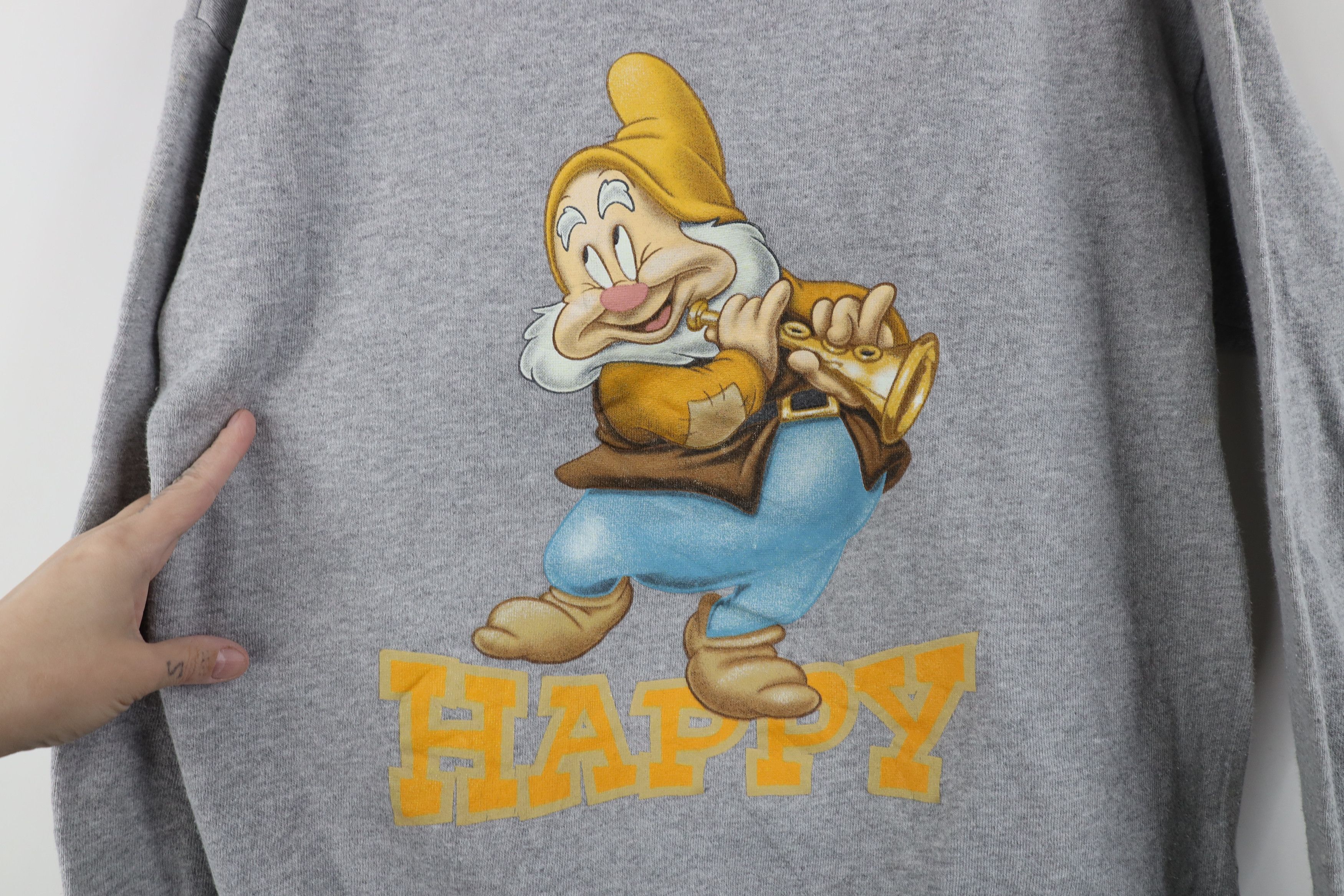 Disney Vintage 90s Disney Snow White Dwarf Crewneck Sweatshirt Size S / US 4 / IT 40 - 6 Thumbnail