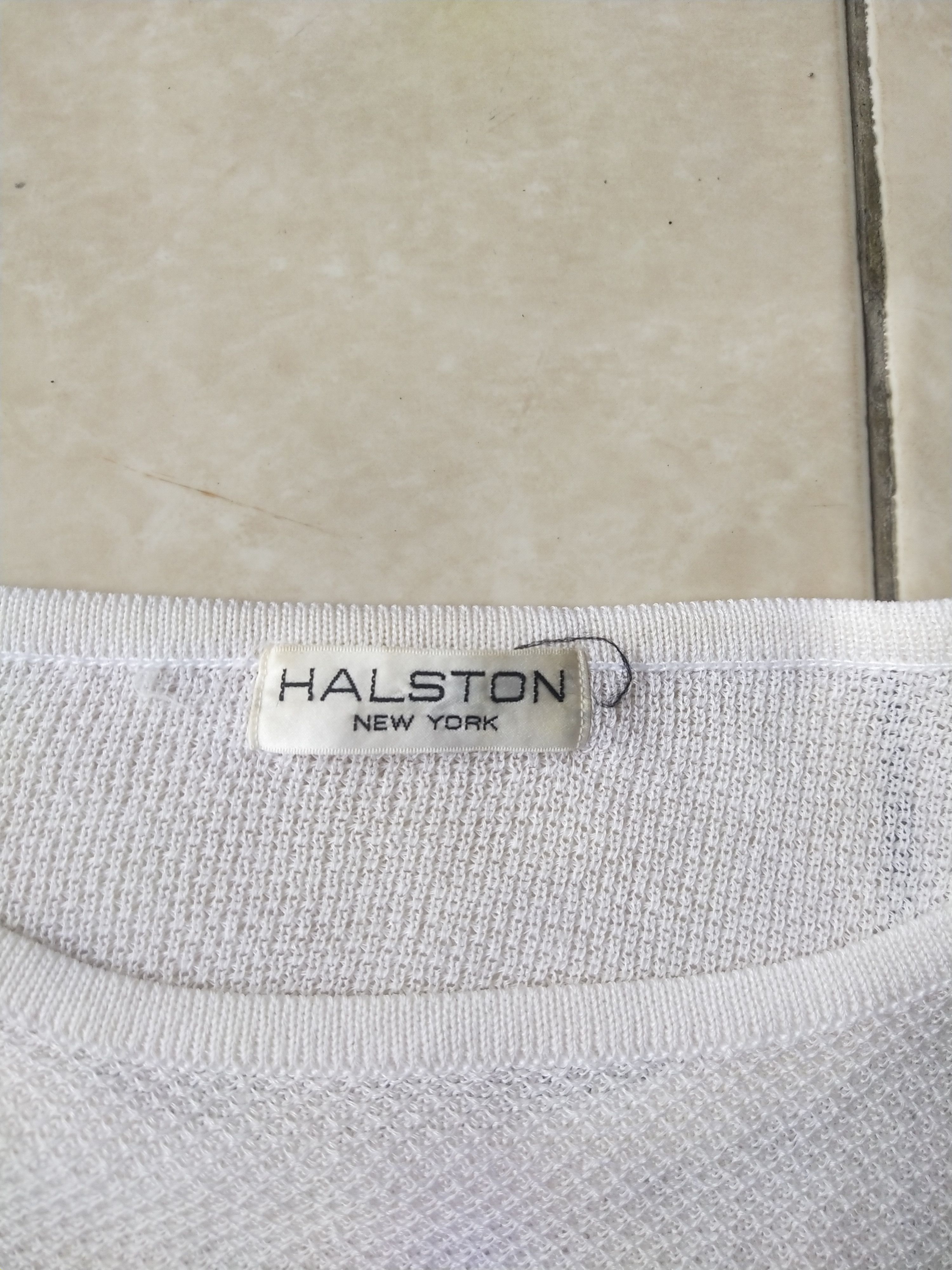 Halston Vintage 2000s Halston New York Knit Top White Size M / US 6-8 / IT 42-44 - 5 Thumbnail